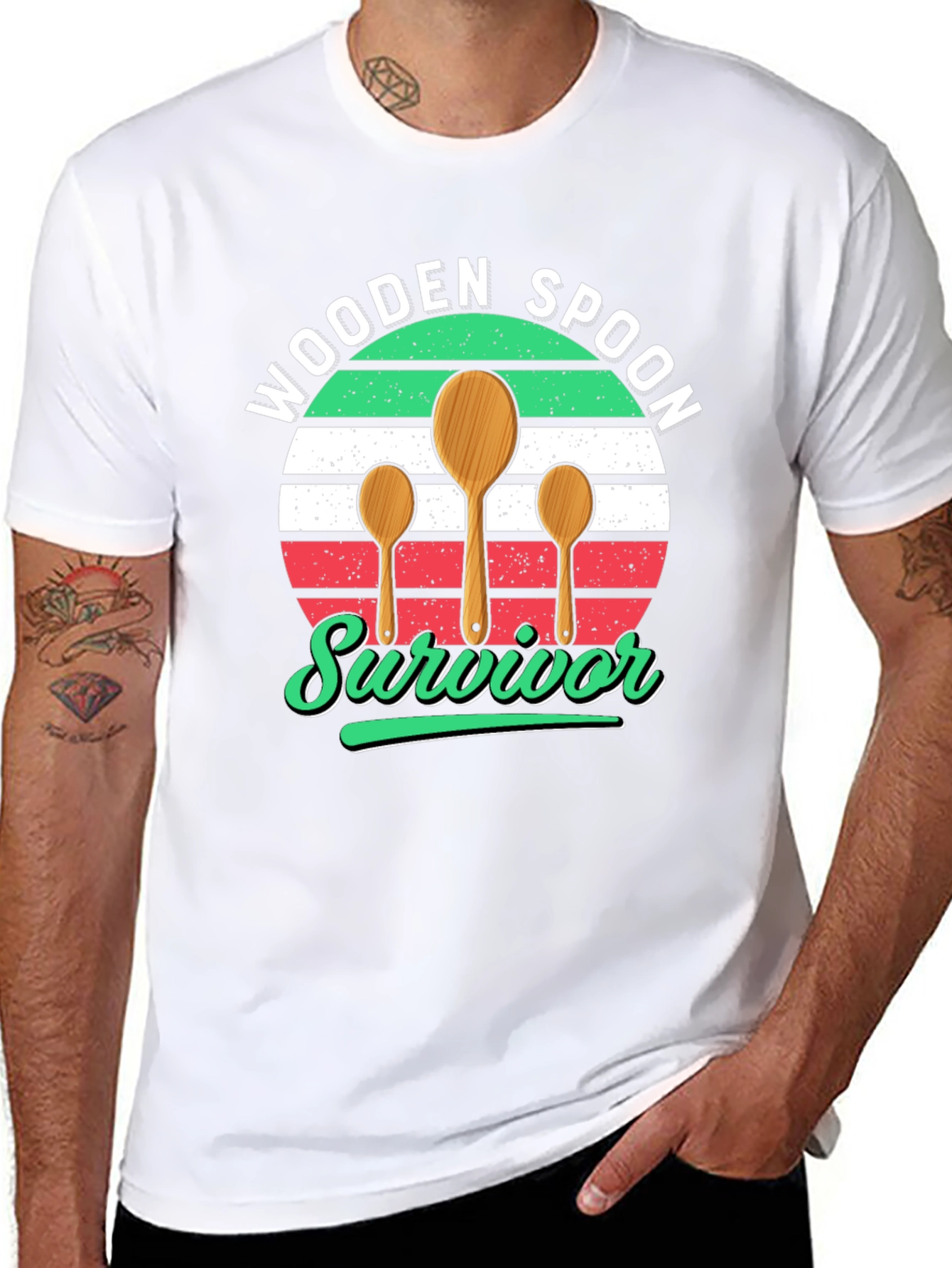 Black Wooden Spoon Survivor T-Shirt view 8