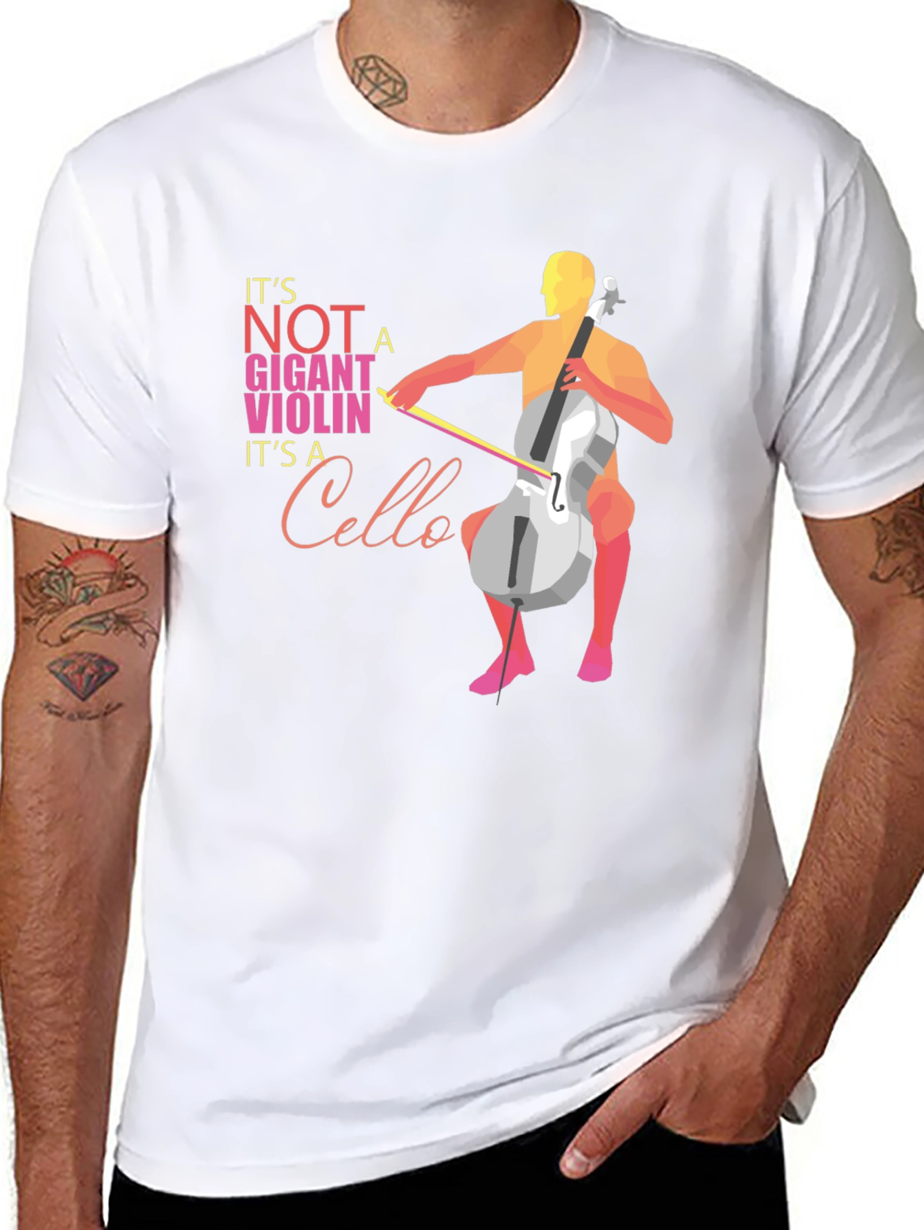 Black Cello T-Shirt: It's Not a Giant Violin! view 8
