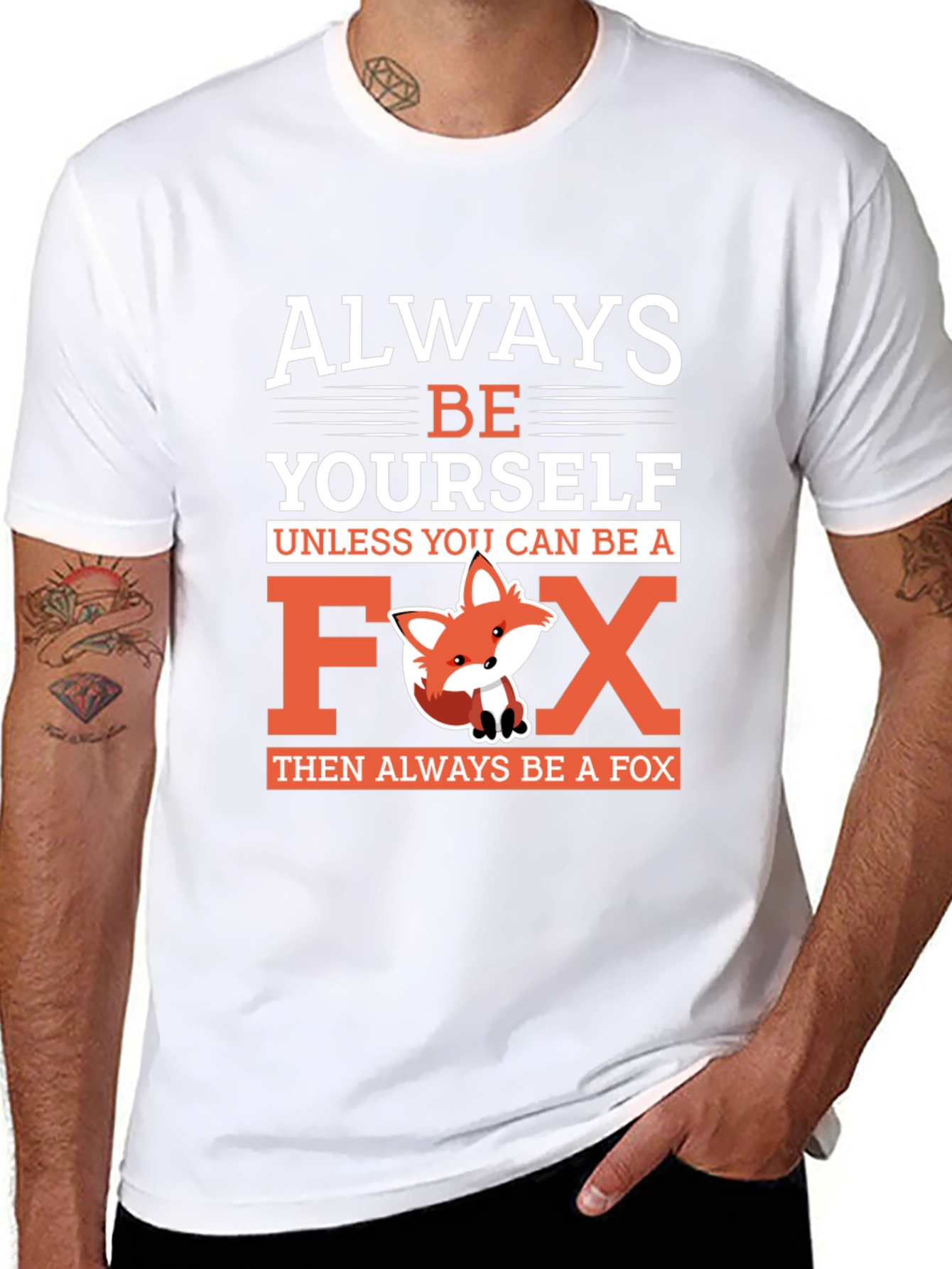 Black Always Be Yourself Unless You Can Be A Fox T-Shirt view 8