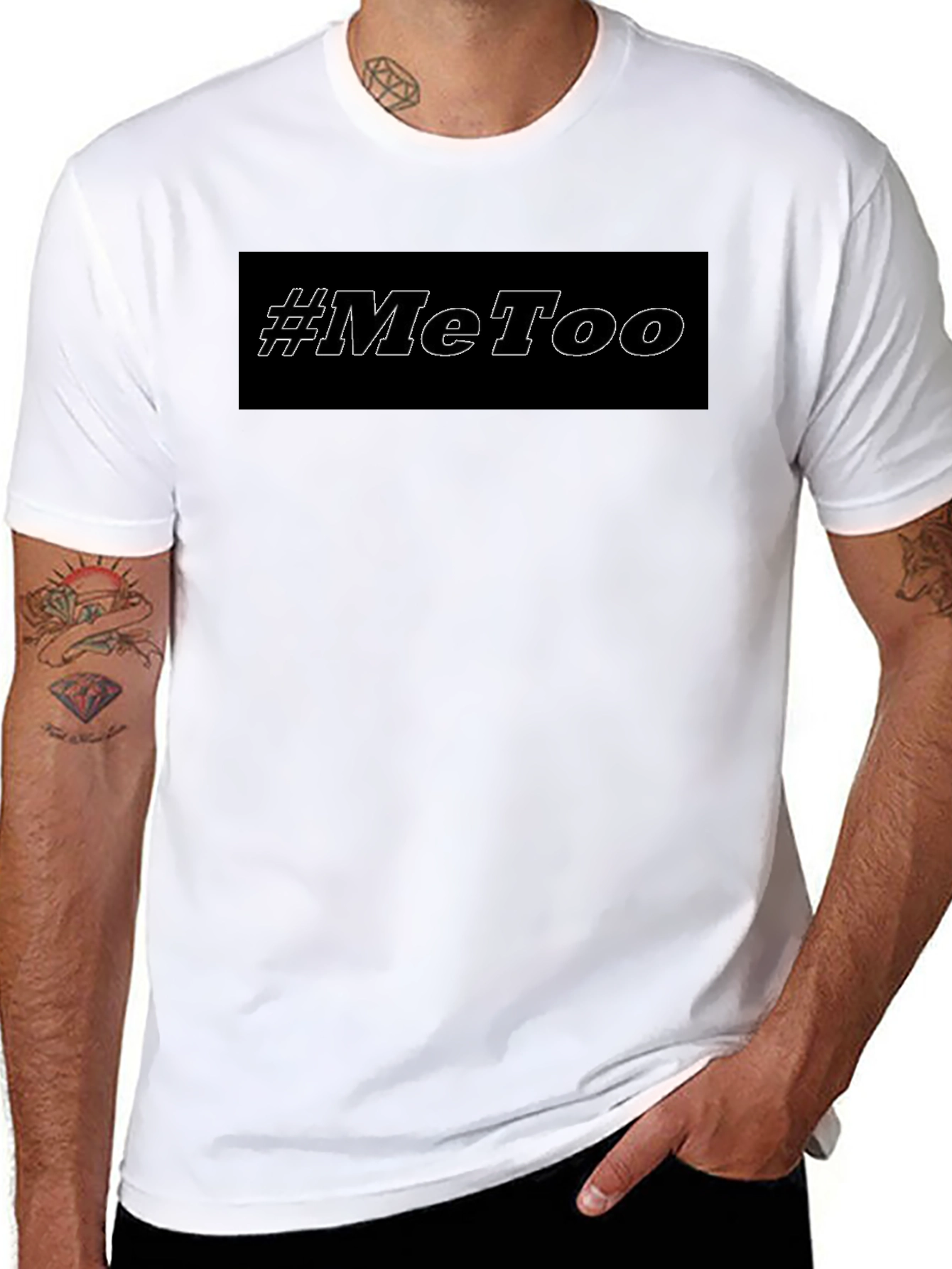 Black Black #MeToo T-Shirt view 8