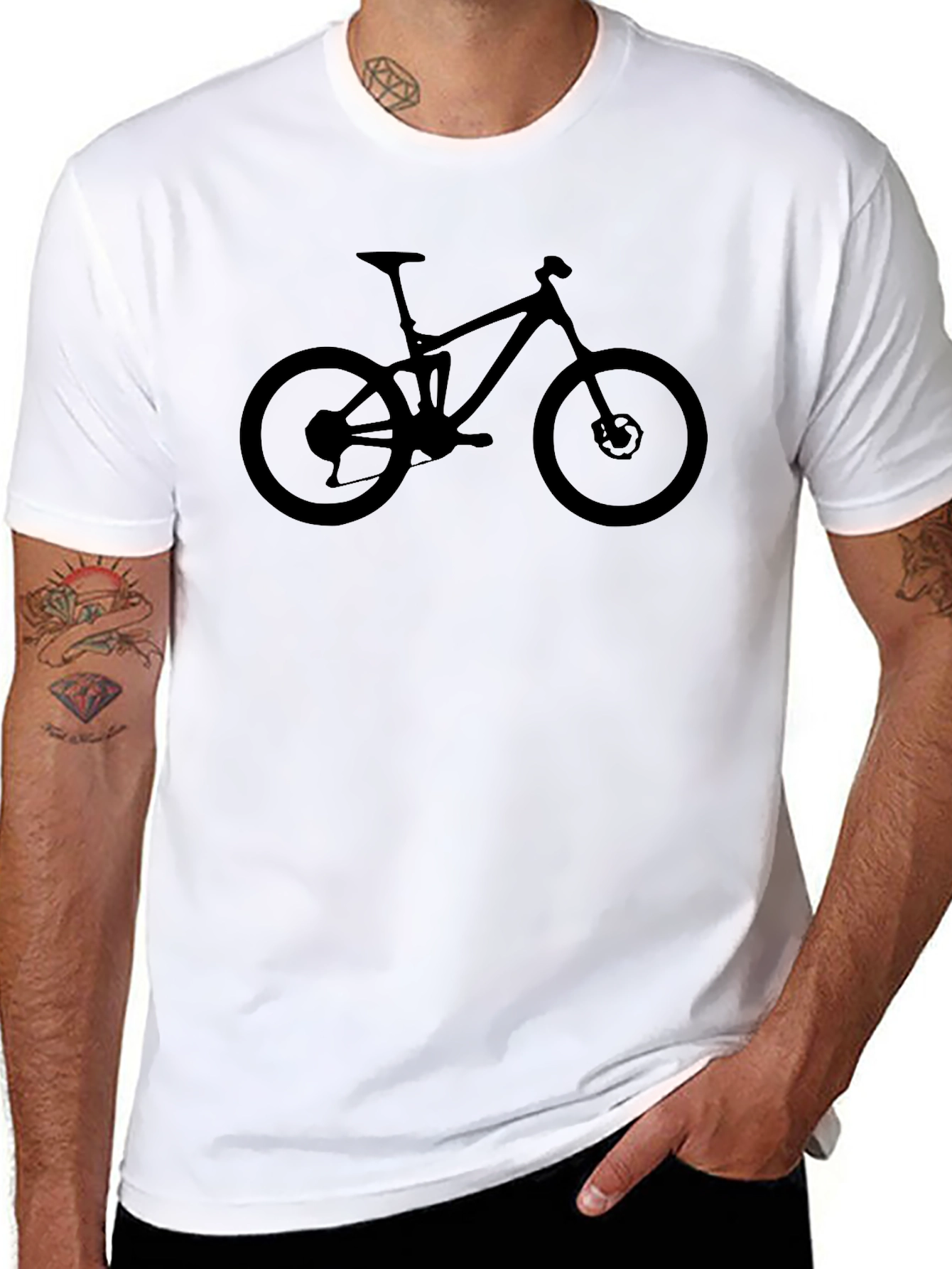 Black Mountain Bike Graphic Tee - Ride On! view 8