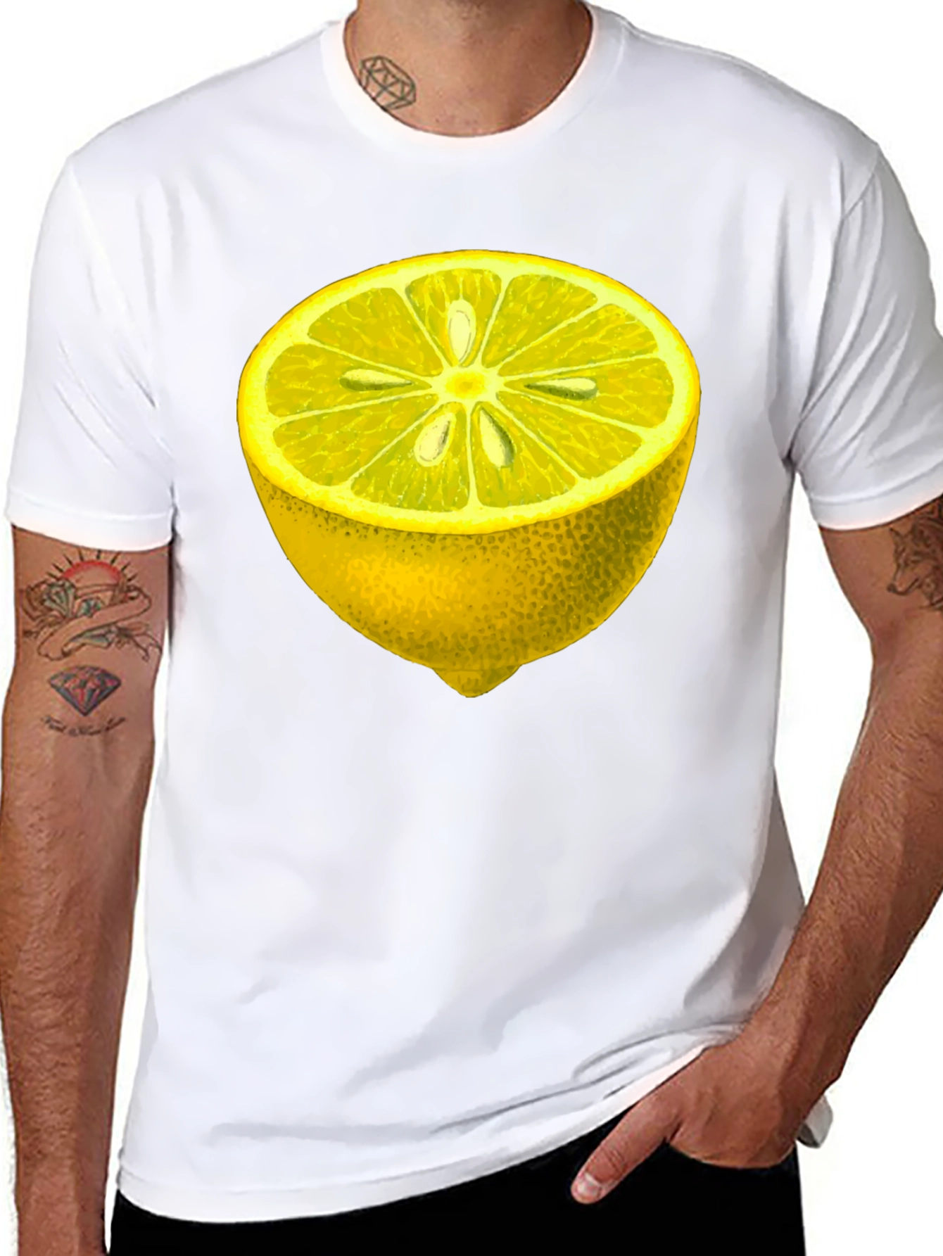 Black Lemon Graphic Tee - Fresh & Fun Style view 8