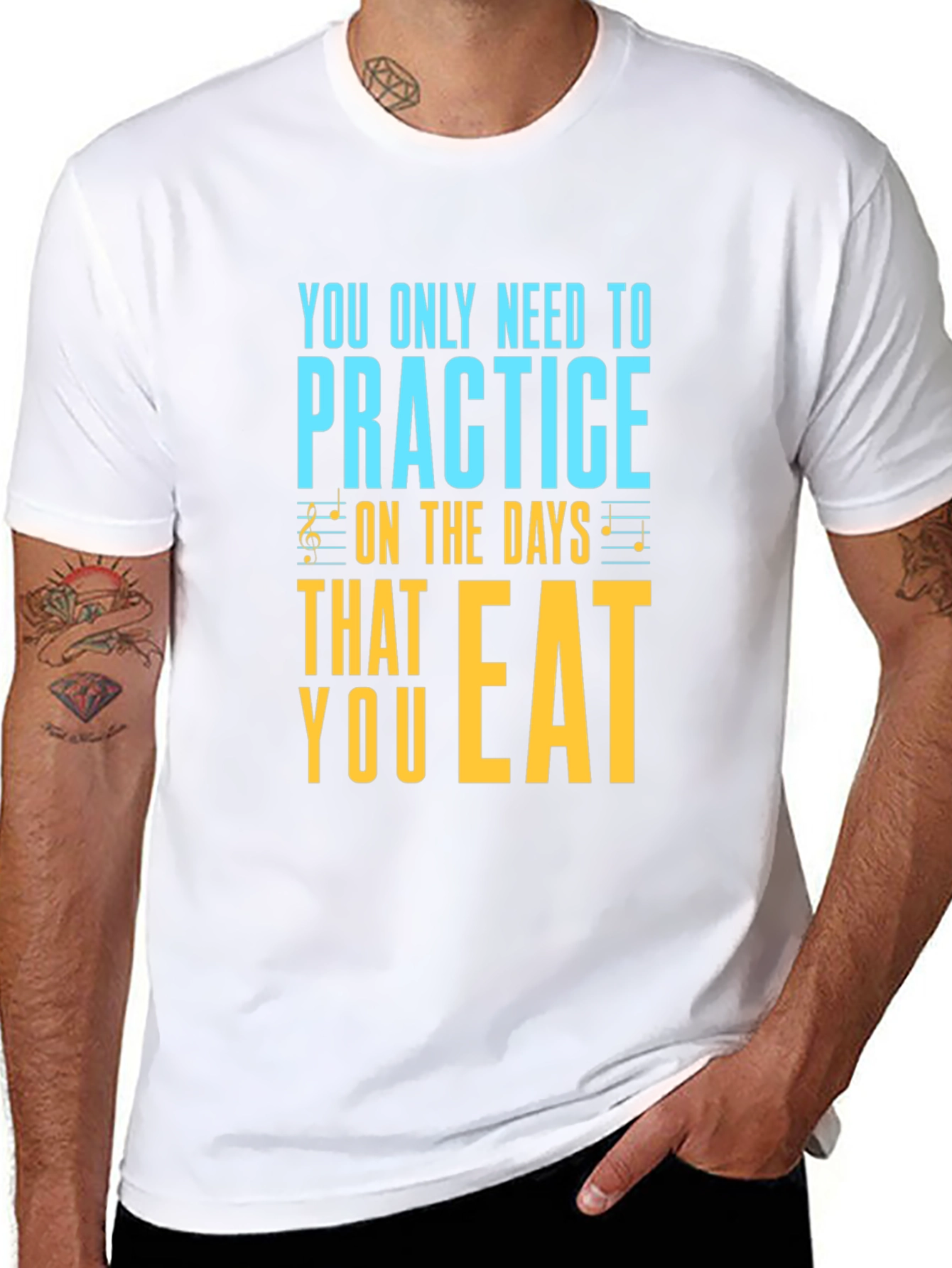 Black Practice on Eating Days Graphic Tee view 8