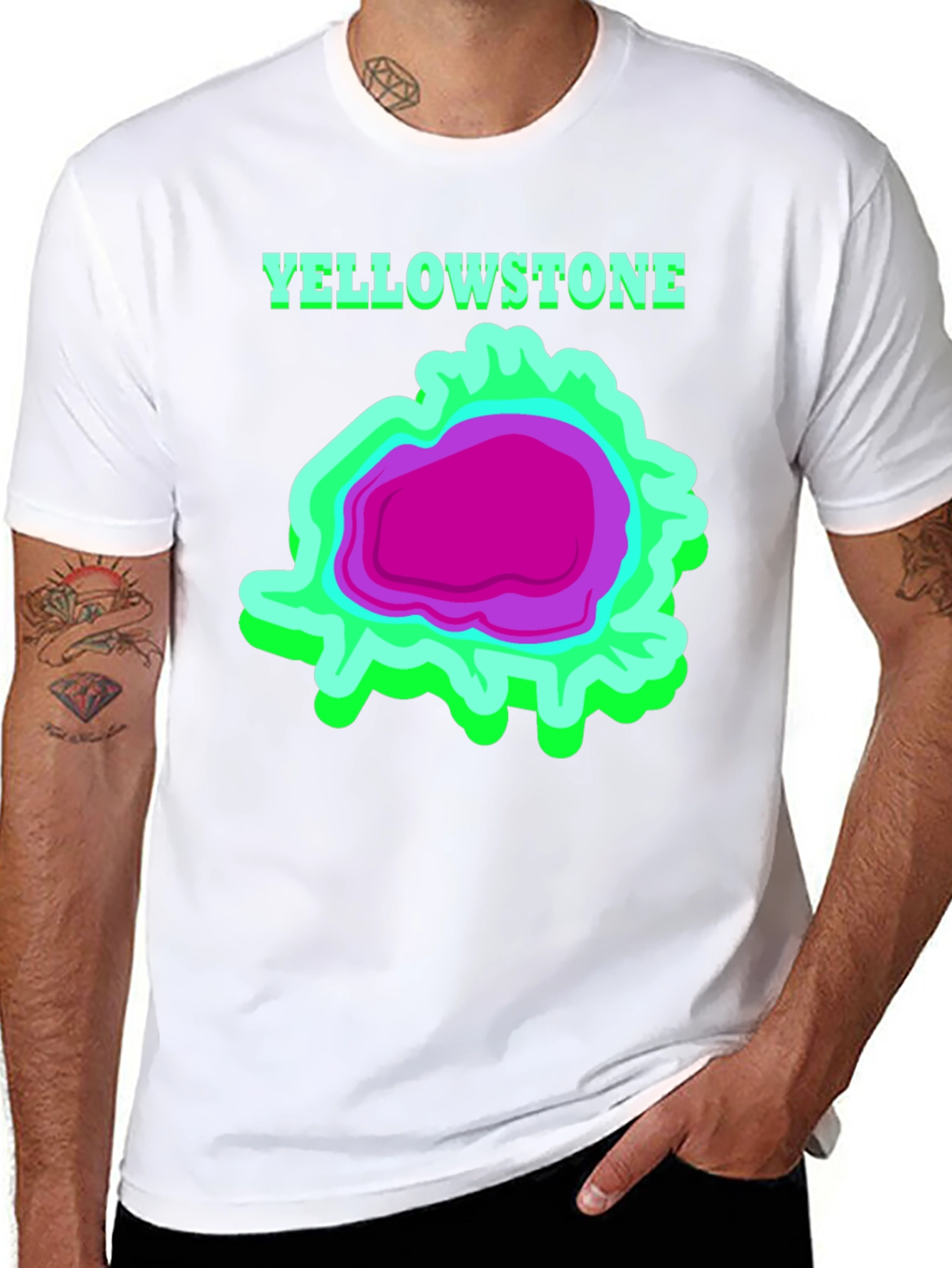 Black Yellowstone Graphic Tee - Bold & Unique Design view 8