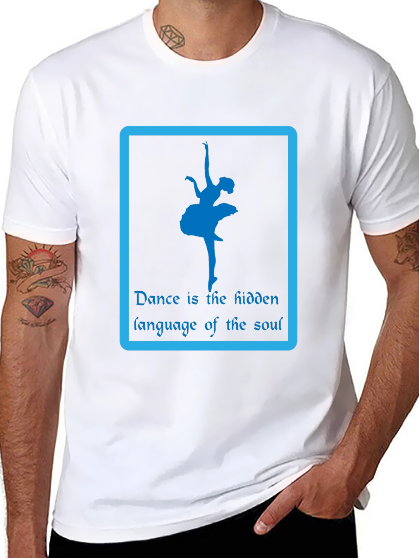 Black Dance is the Hidden Language T-Shirt view 8