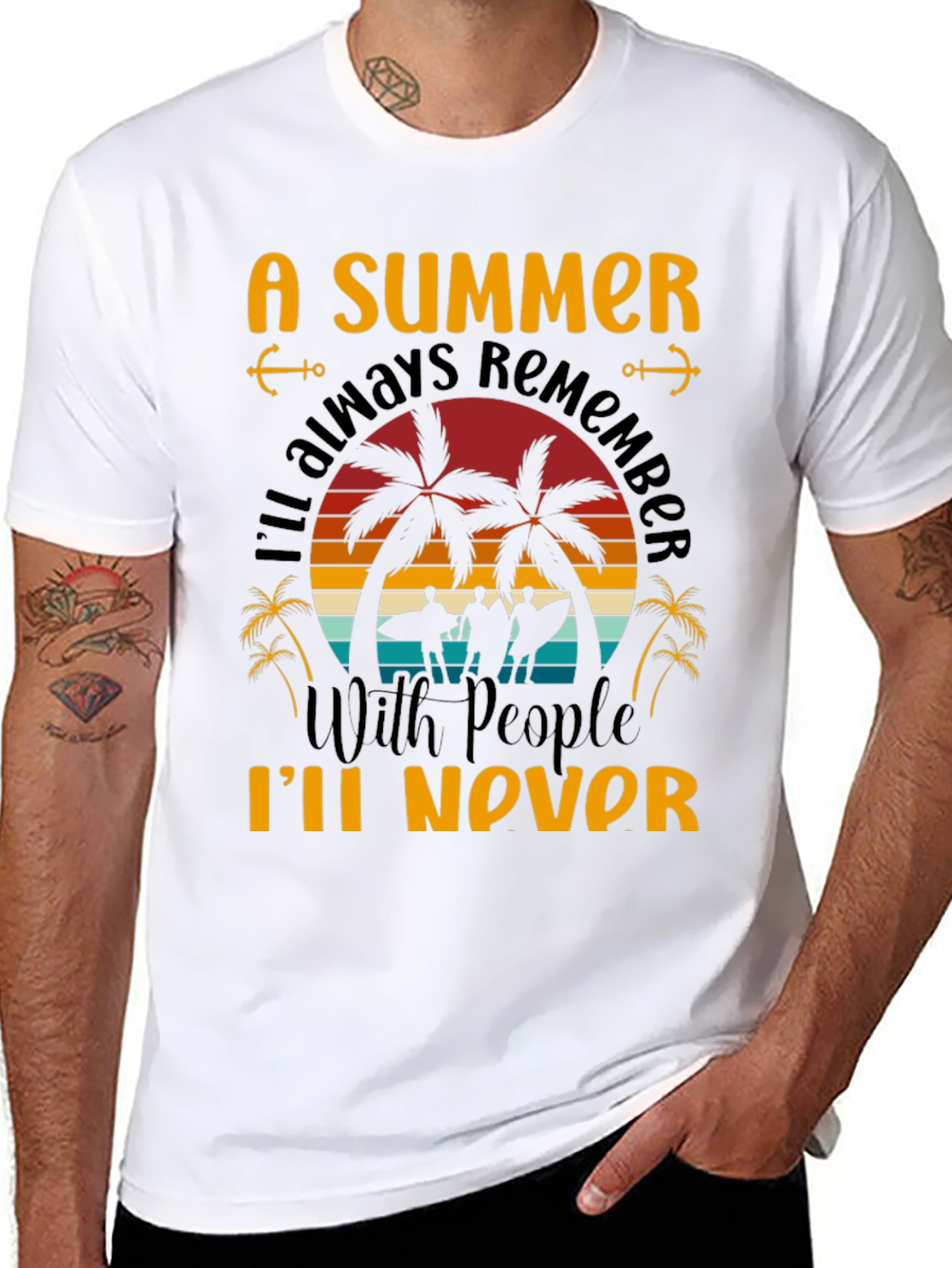 Black A Summer to Remember Graphic T-Shirt view 8