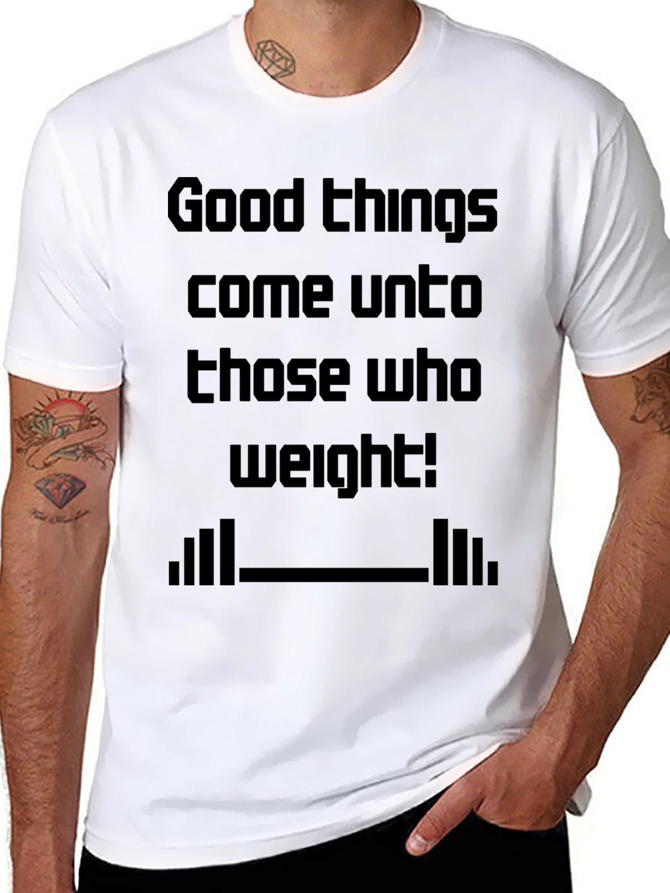 Black Good Things Weight Lifting Black T-Shirt view 8