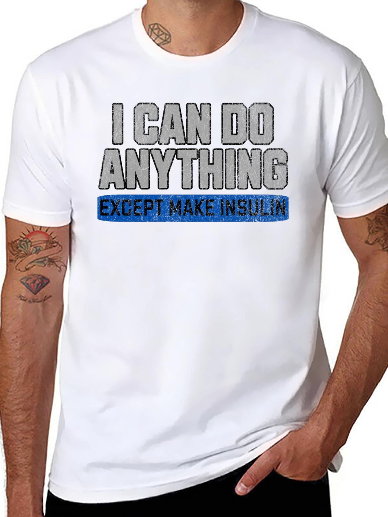 Black I Can Do Anything Except Make Insulin T-Shirt view 8