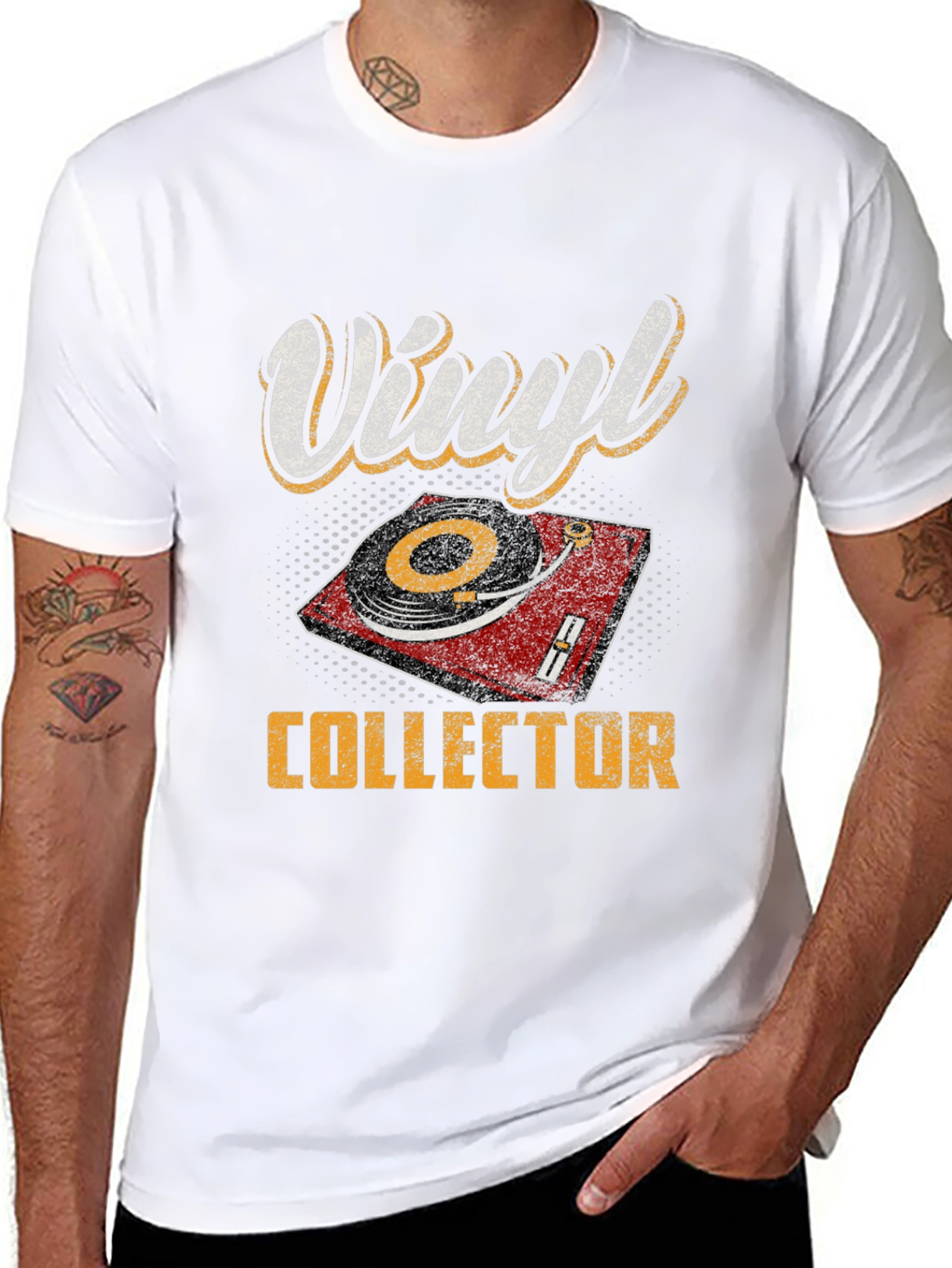 Black Vinyl Collector Graphic Tee view 8
