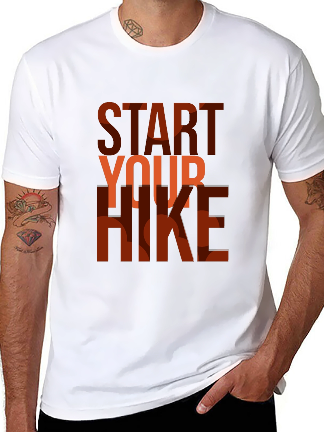 Black Start Your Hike Graphic T-Shirt - Black view 8
