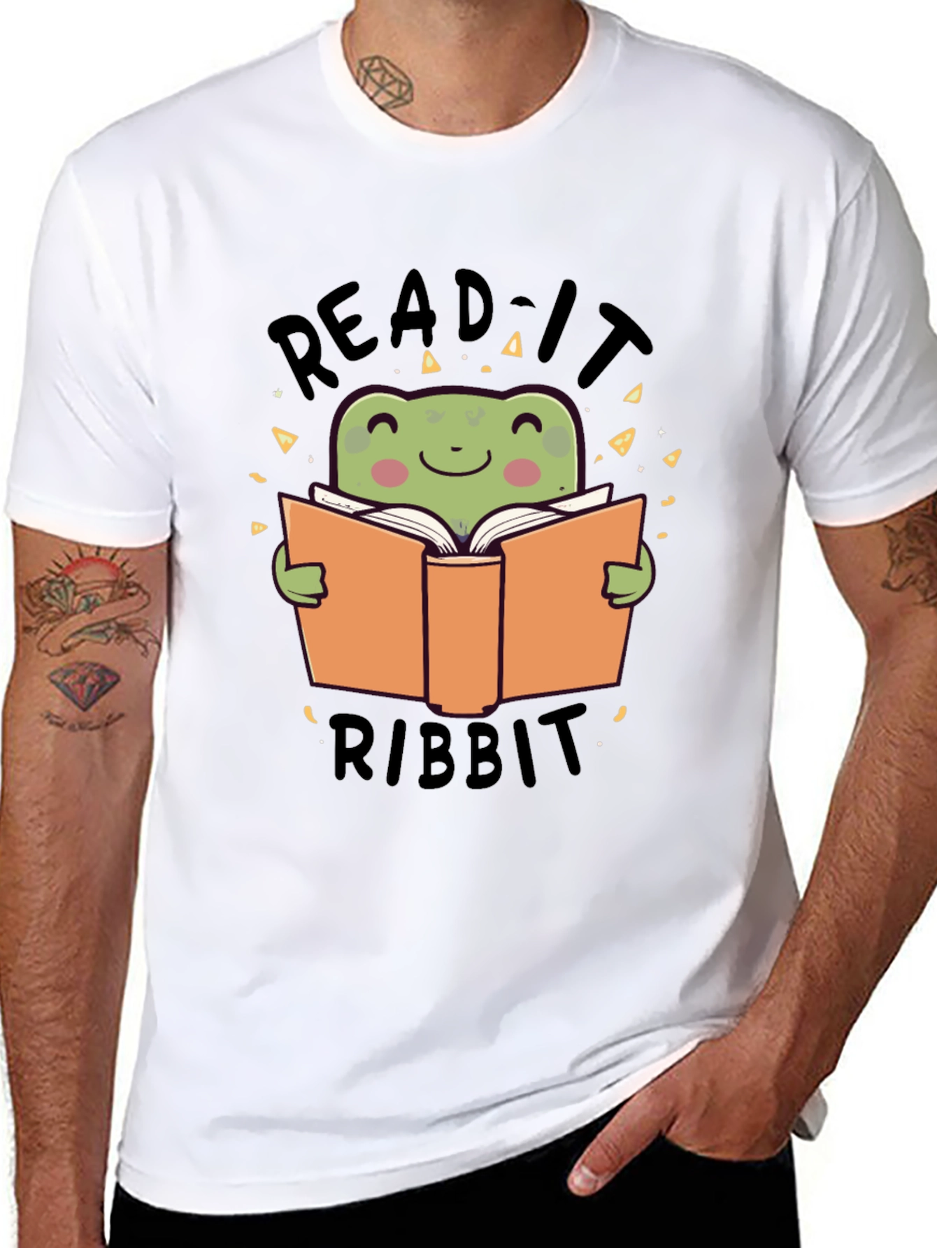 Read It Ribbit T-Shirt - Funny Frog Lover Tee - 8