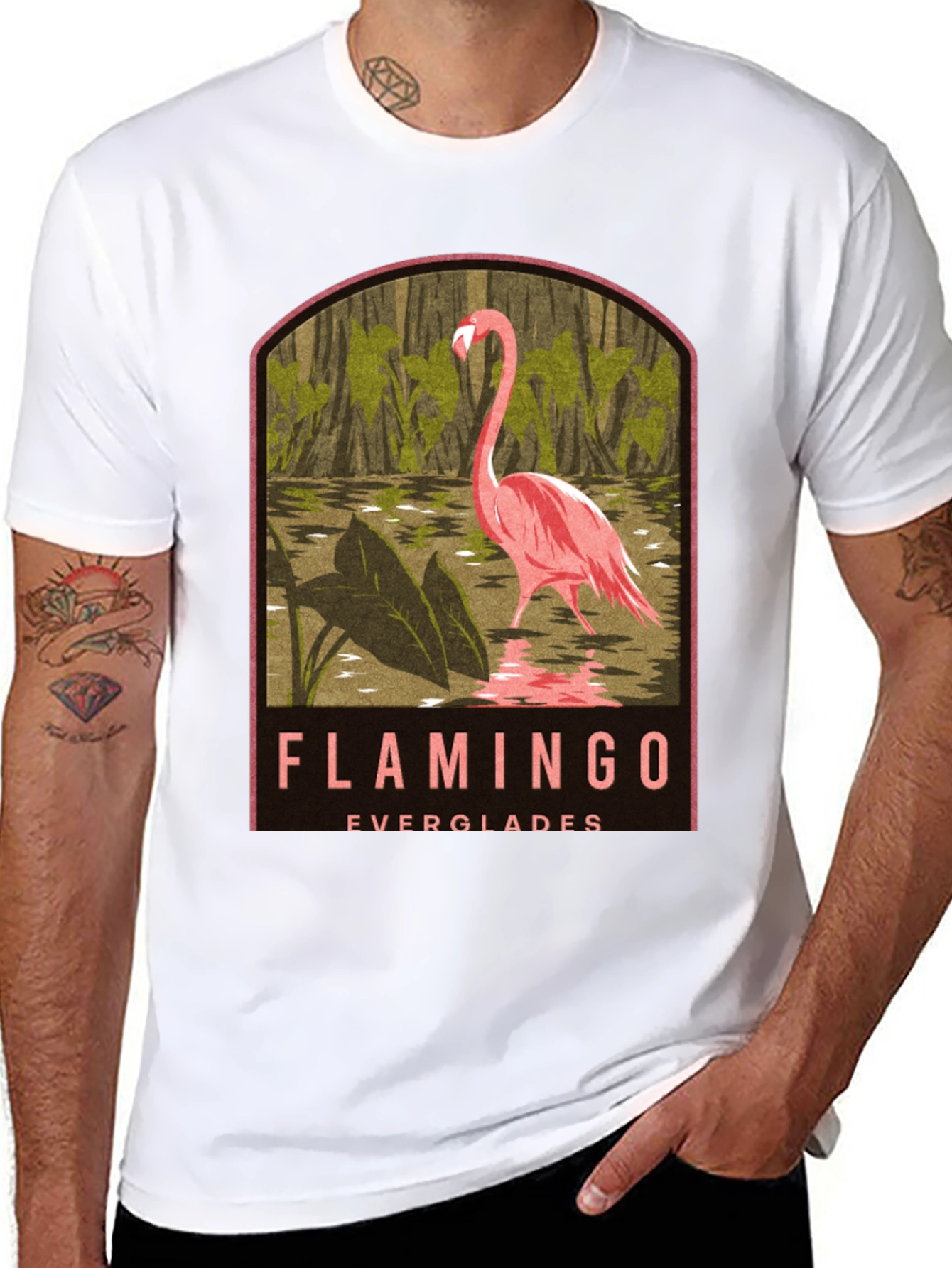 Flamingo Everglades Graphic Tee - 8