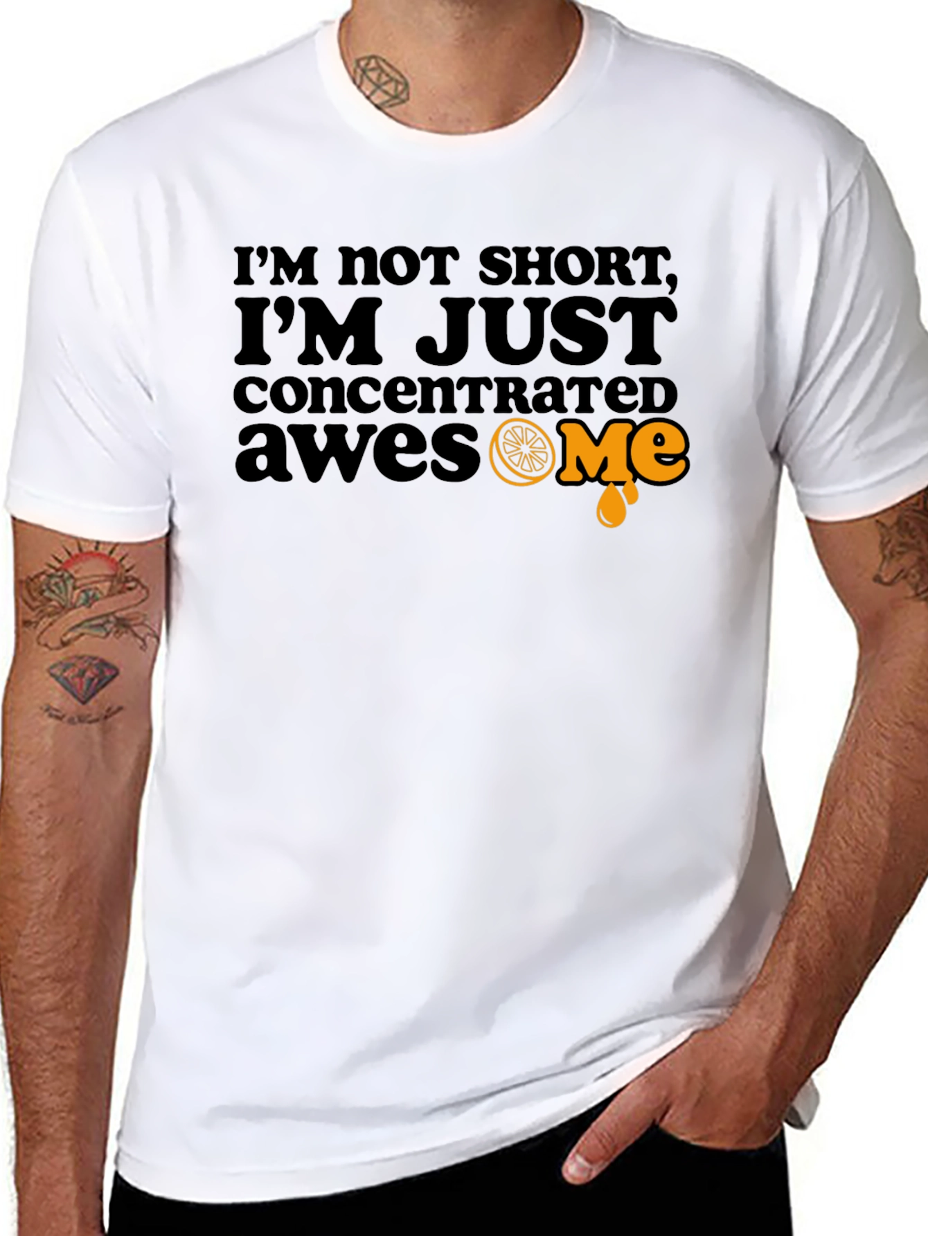 Black Concentrated Awesome Black T-Shirt - Funny Graphic Tee view 8