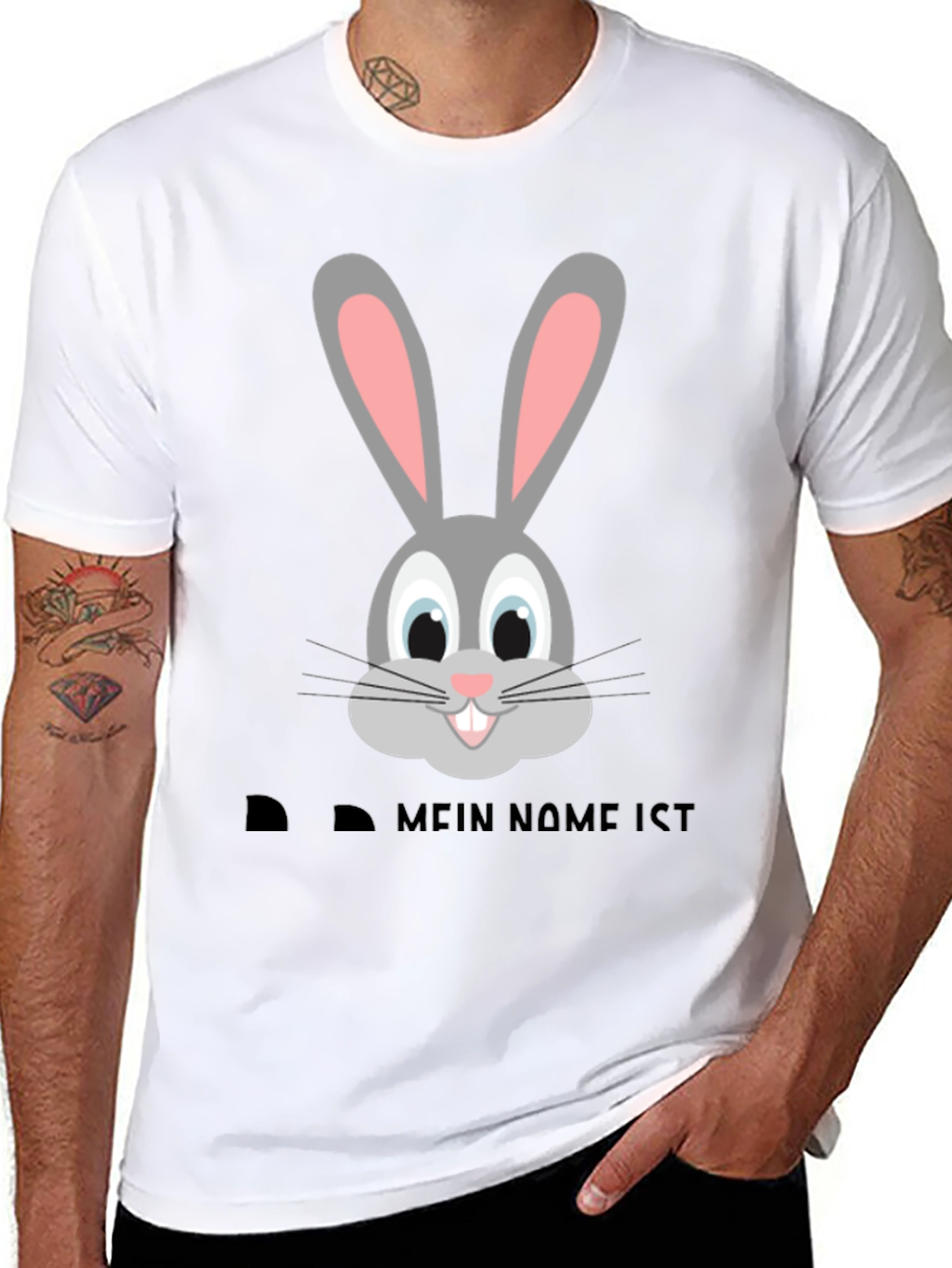 Black Funny Bunny T-Shirt - Mein Name Ist... view 8