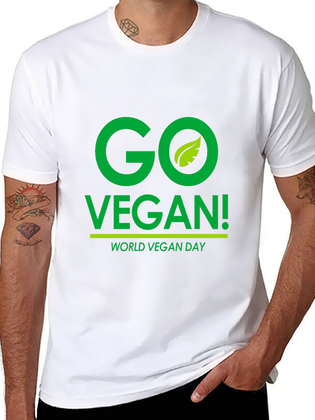 Go Vegan T-Shirt - World Vegan Day Tee - 8