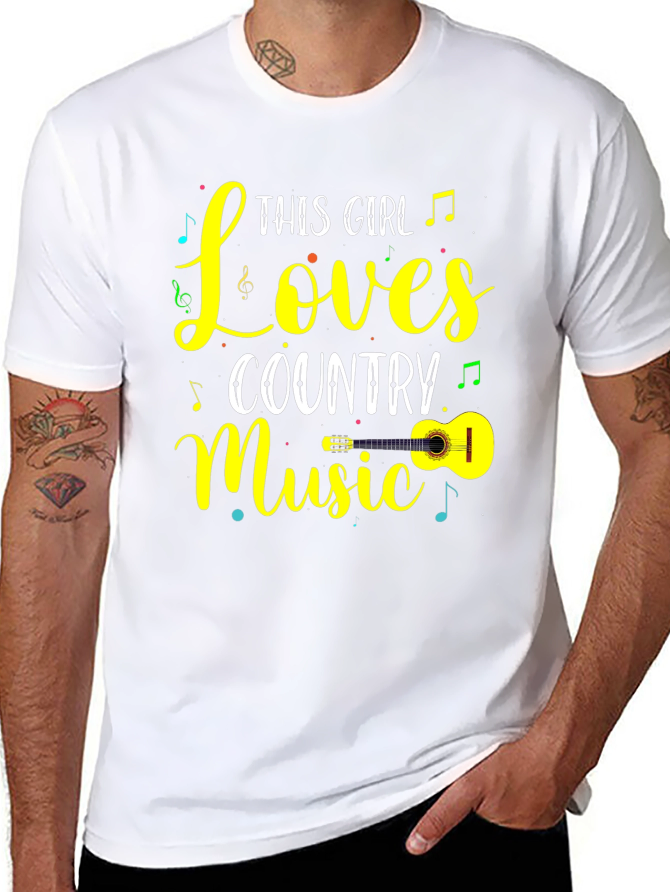 Black Country Music Lover Graphic T-Shirt view 8