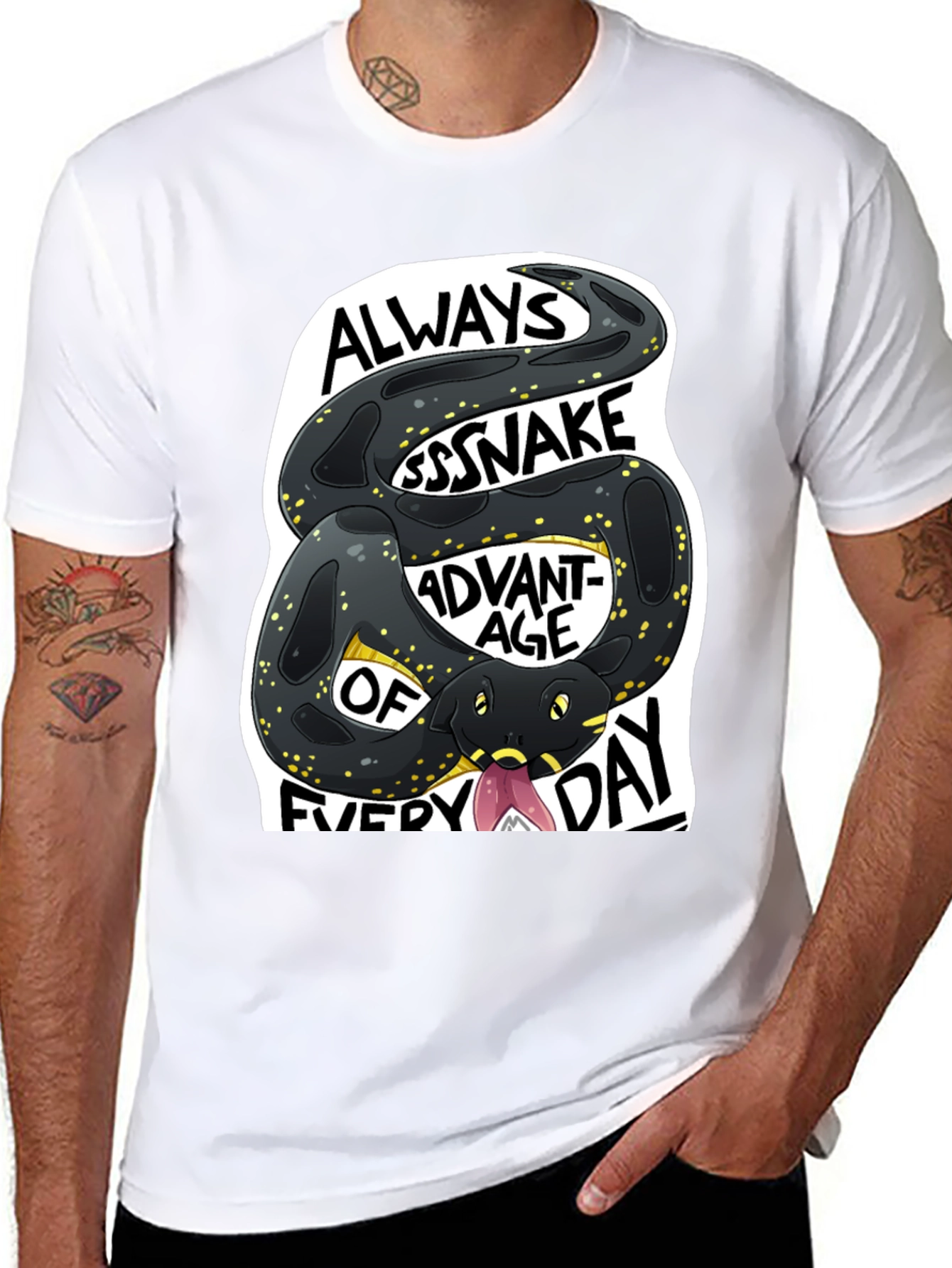 Black Always Ssssnake Advantage T-Shirt view 8