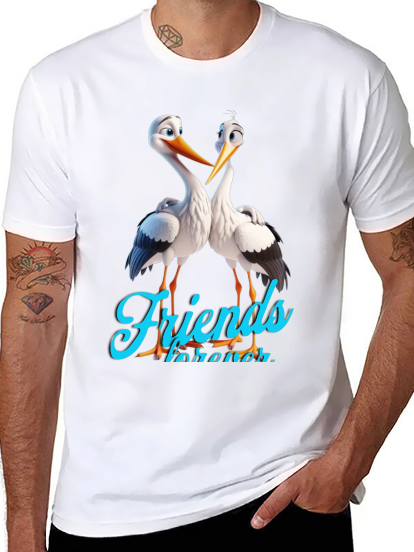 Black Stork Friends Forever Graphic Tee view 8