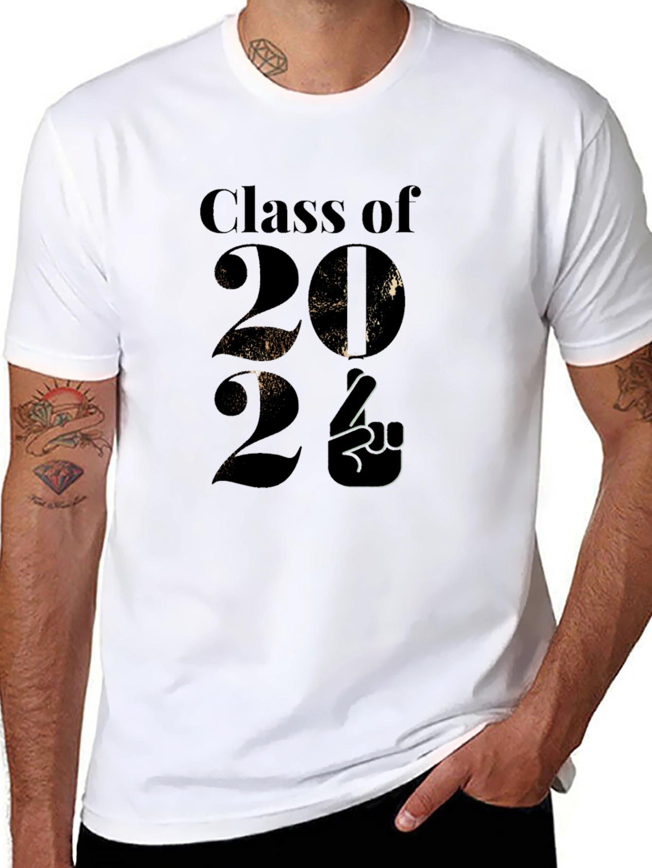 Black Class of 2024 Graphic Tee view 8