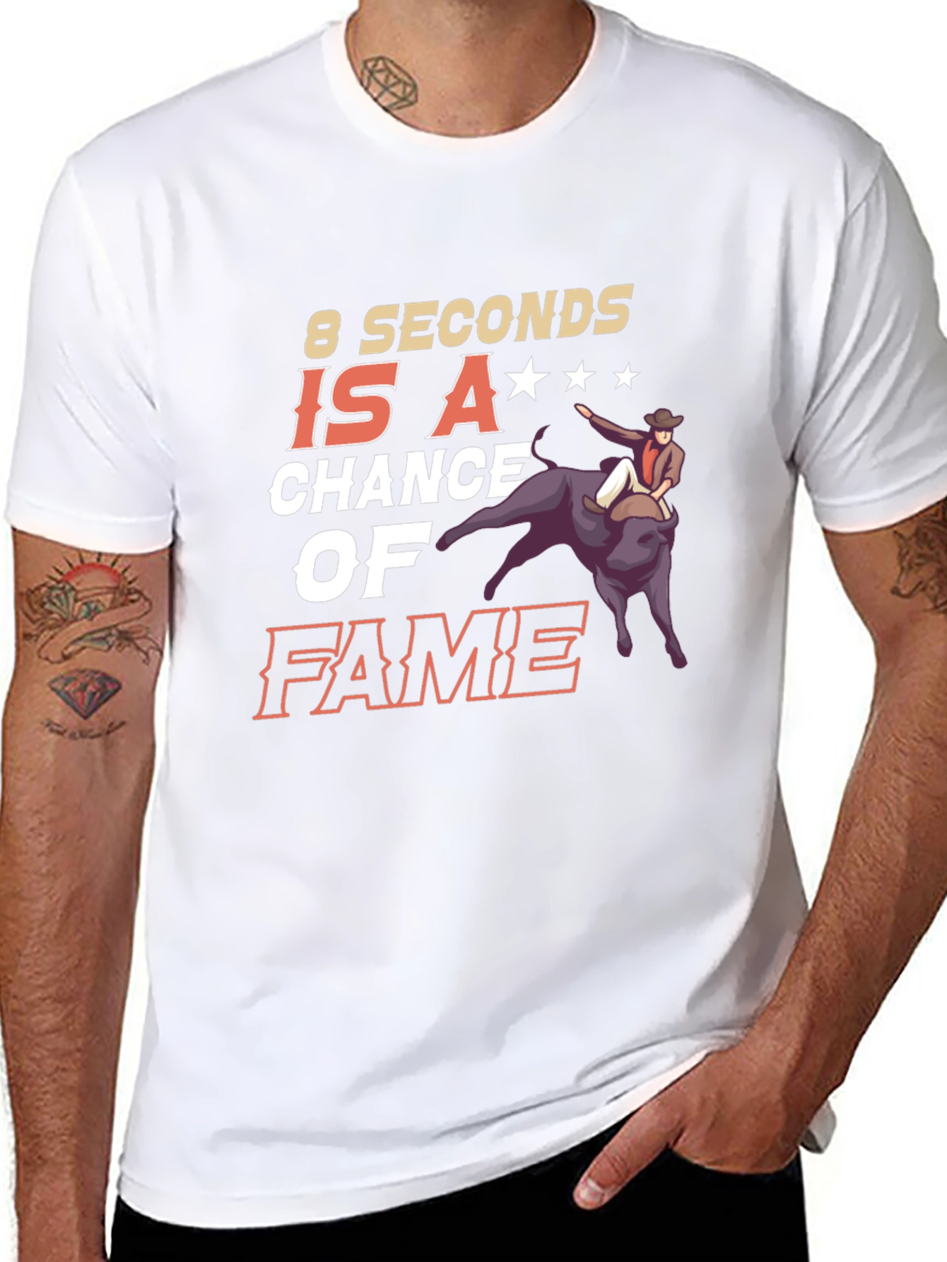 8 Seconds of Fame Rodeo Graphic T-Shirt - 8