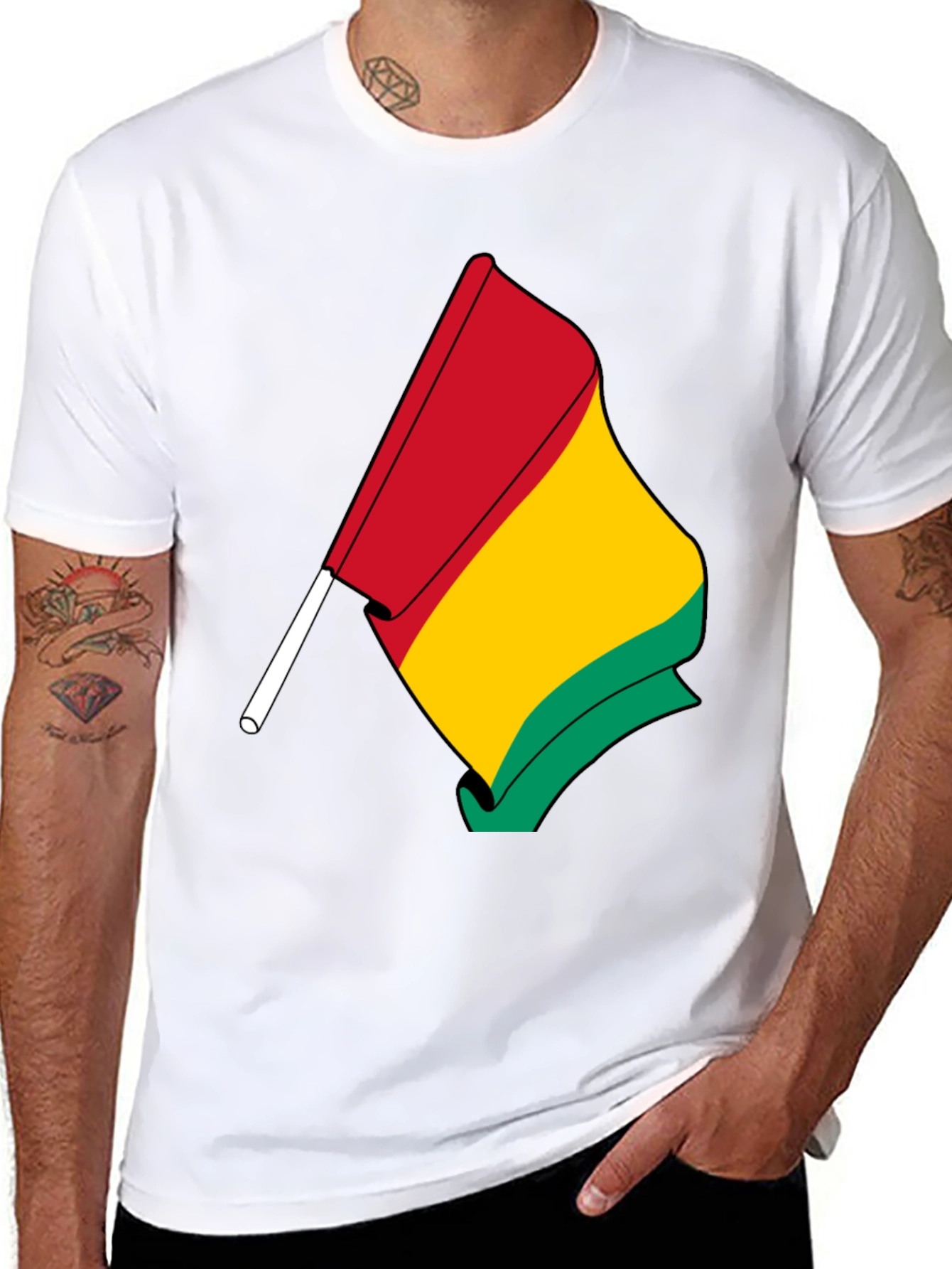 Guinea Flag T-Shirt - Show Your Pride - 8
