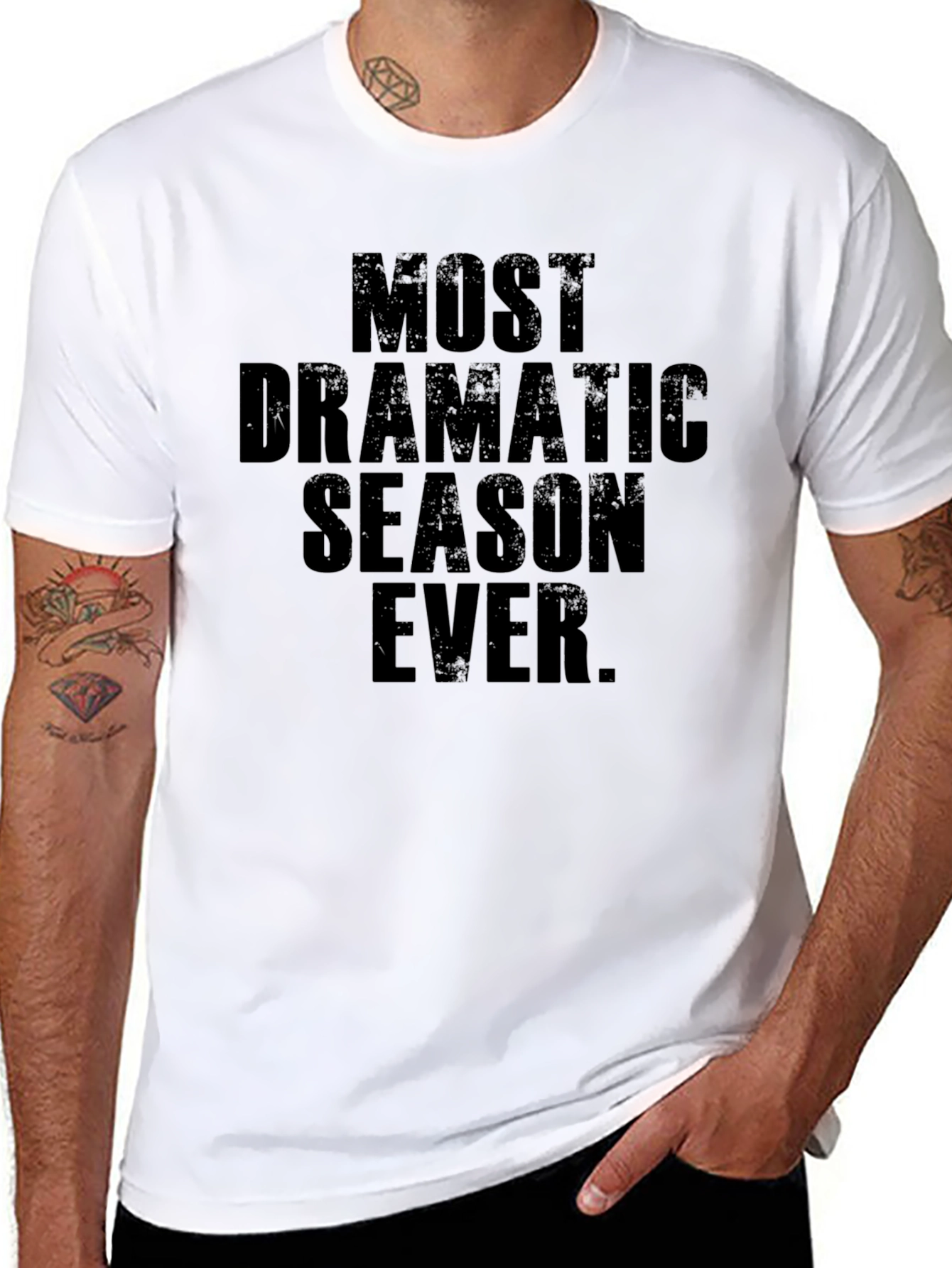 Black Most Dramatic Season Ever T-Shirt view 8