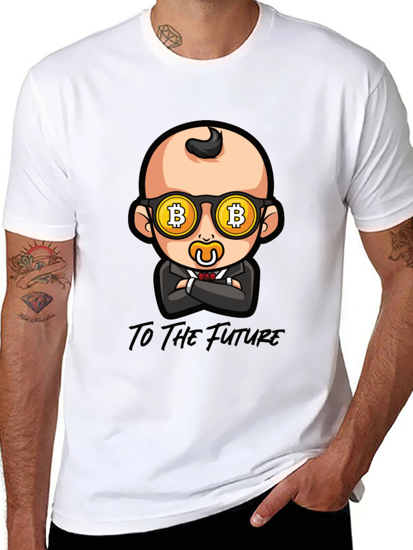 Bitcoin Baby T-Shirt - To The Future Crypto Tee - 8