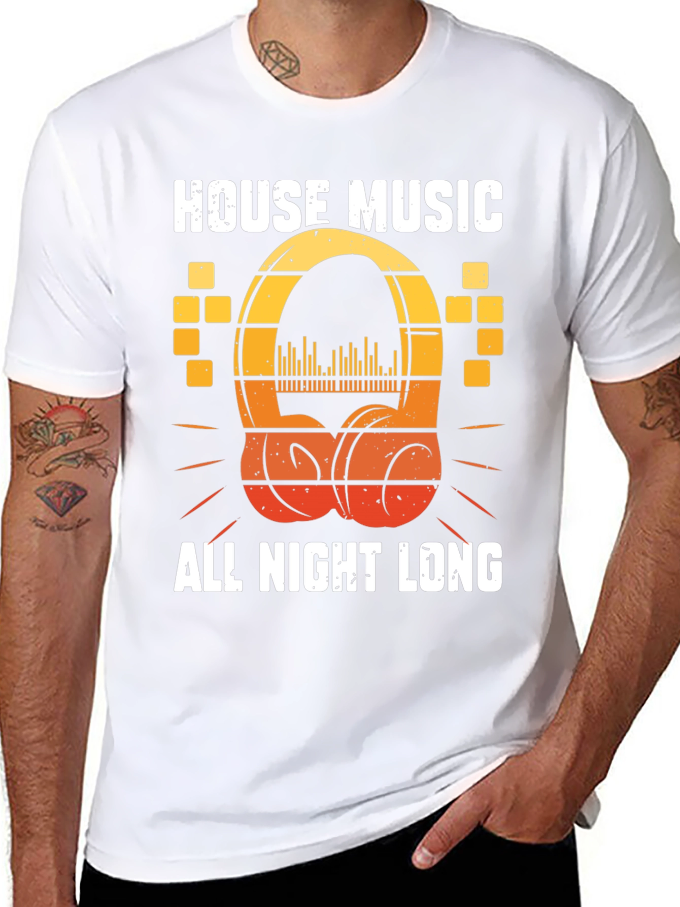 Black House Music All Night Long T-Shirt view 8