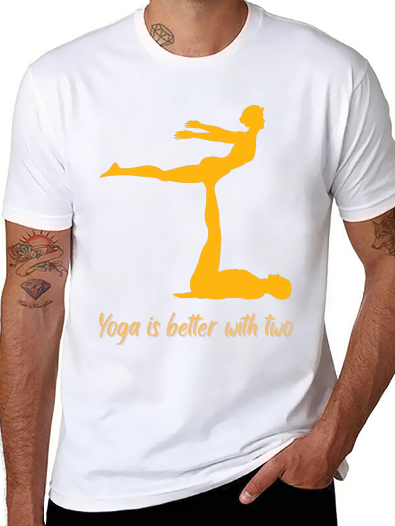 Black Yoga is Better with Two Black T-Shirt view 8