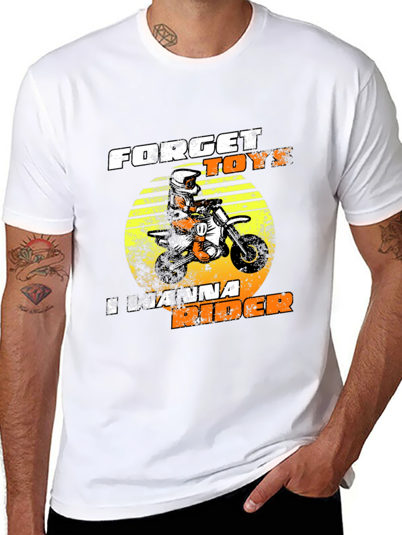 Black Forget Toys I Wanna Rider Graphic Tee view 8