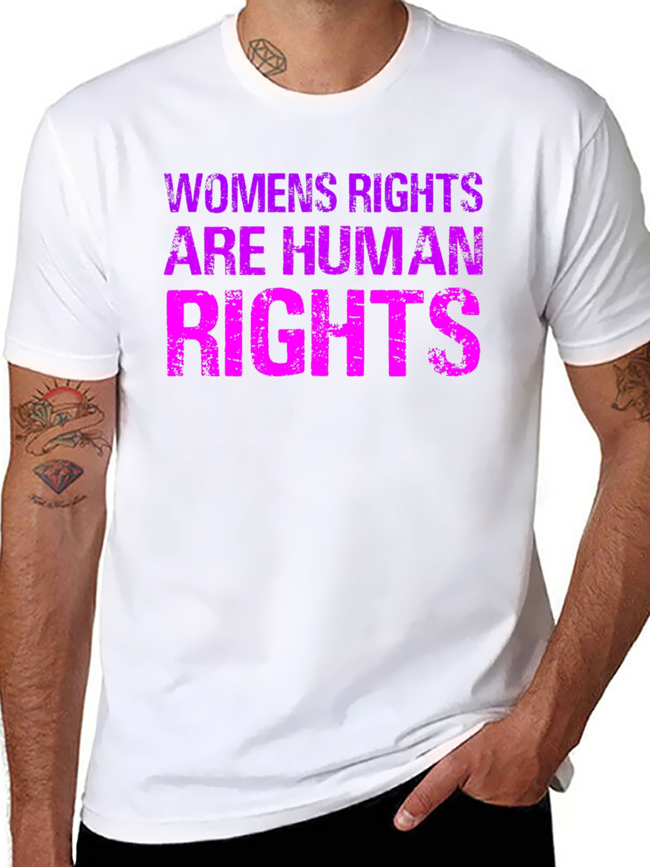 Black Women's Rights Are Human Rights Graphic Tee view 8