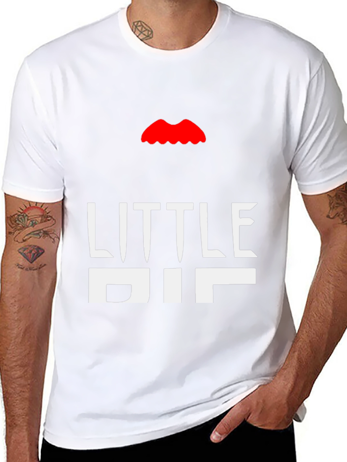 Black Little Big T-Shirt - Bold Graphic Tee view 8