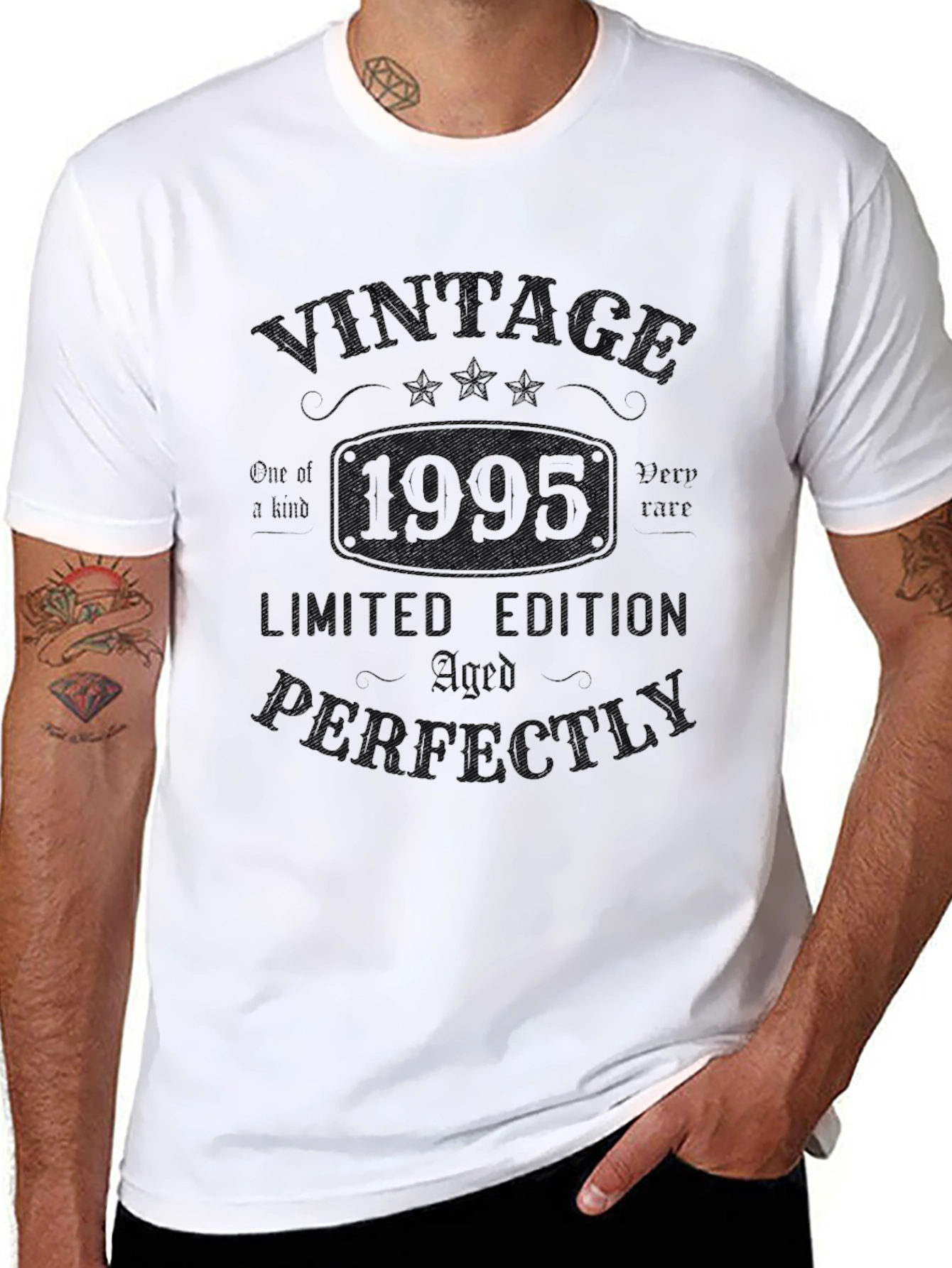 Black Vintage 1995 Limited Edition Aged Perfectly T-Shirt view 8