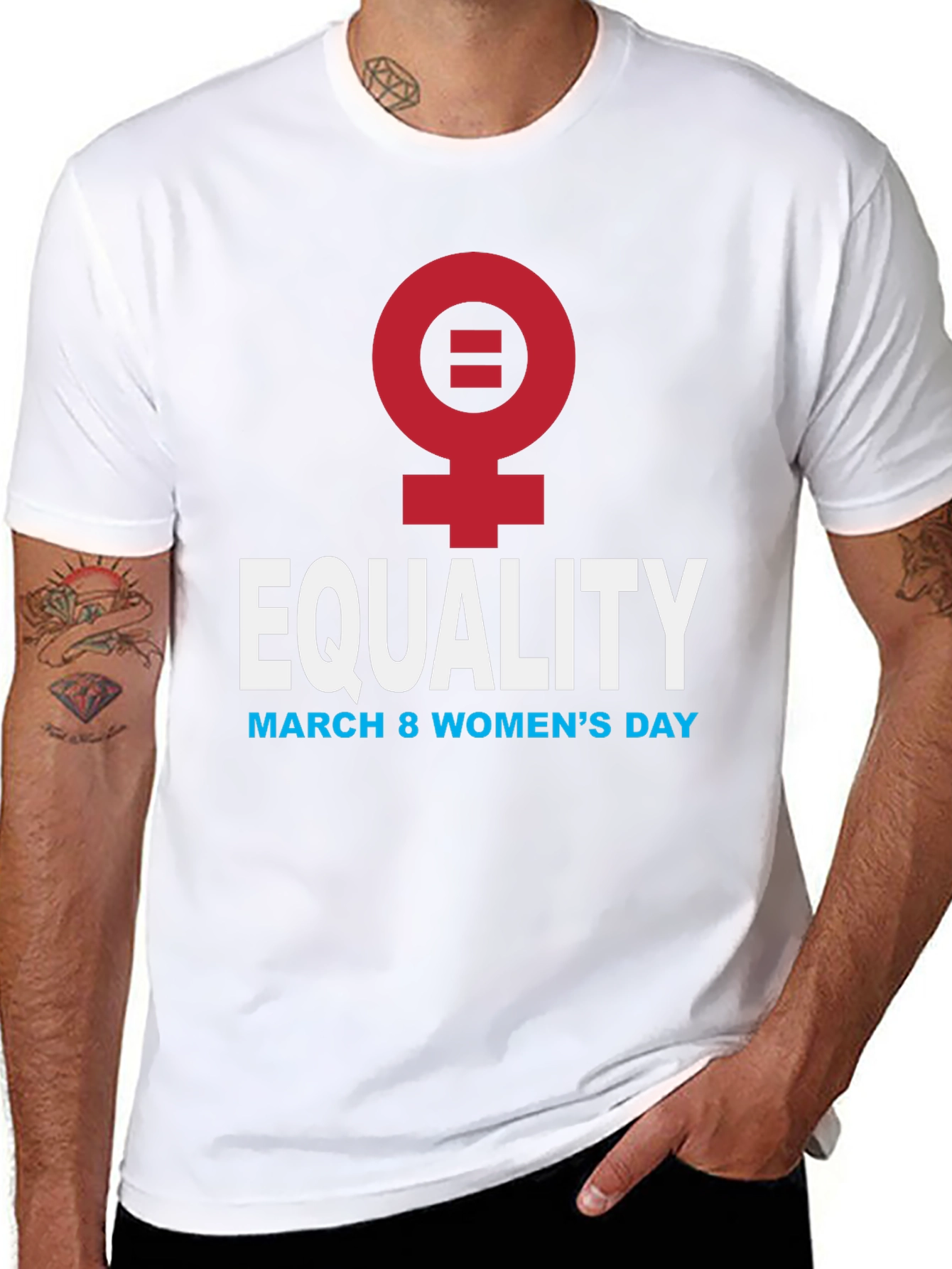 Black Equality Women's Day T-Shirt view 8