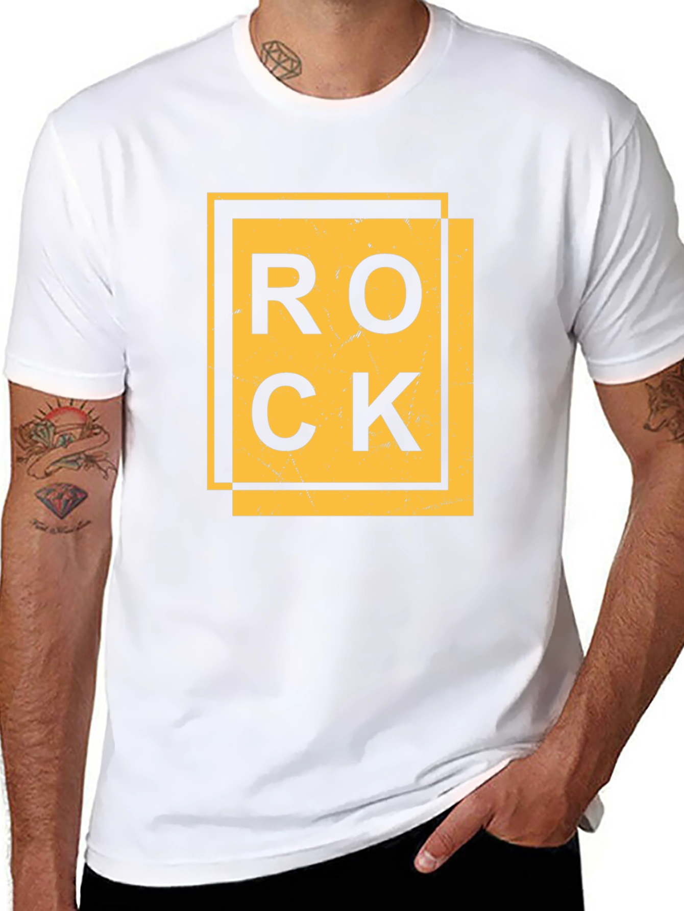 Black Rock Graphic Print Black T-Shirt view 8