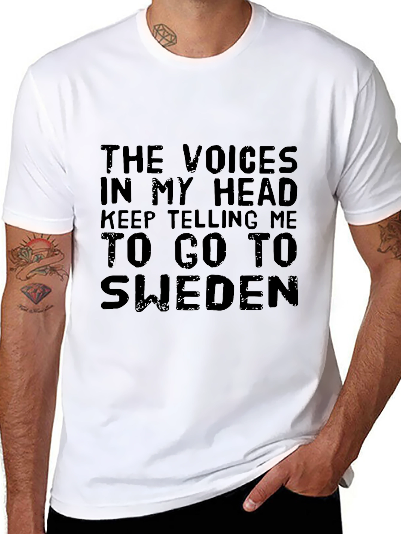 Black Sweden Calling T-Shirt view 8