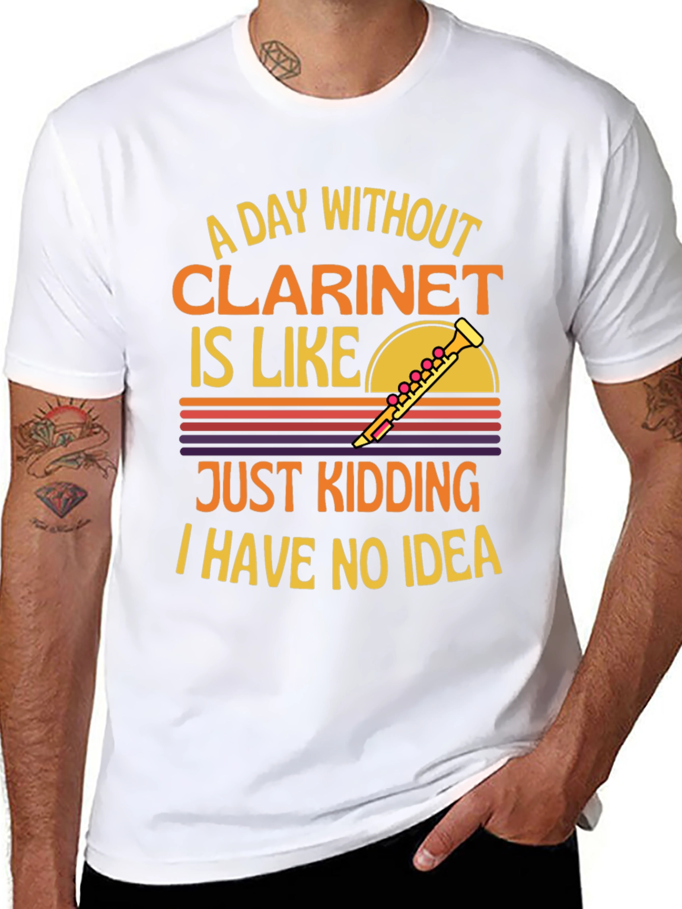 Black Clarinet T-Shirt: A Day Without, Just Kidding! view 8