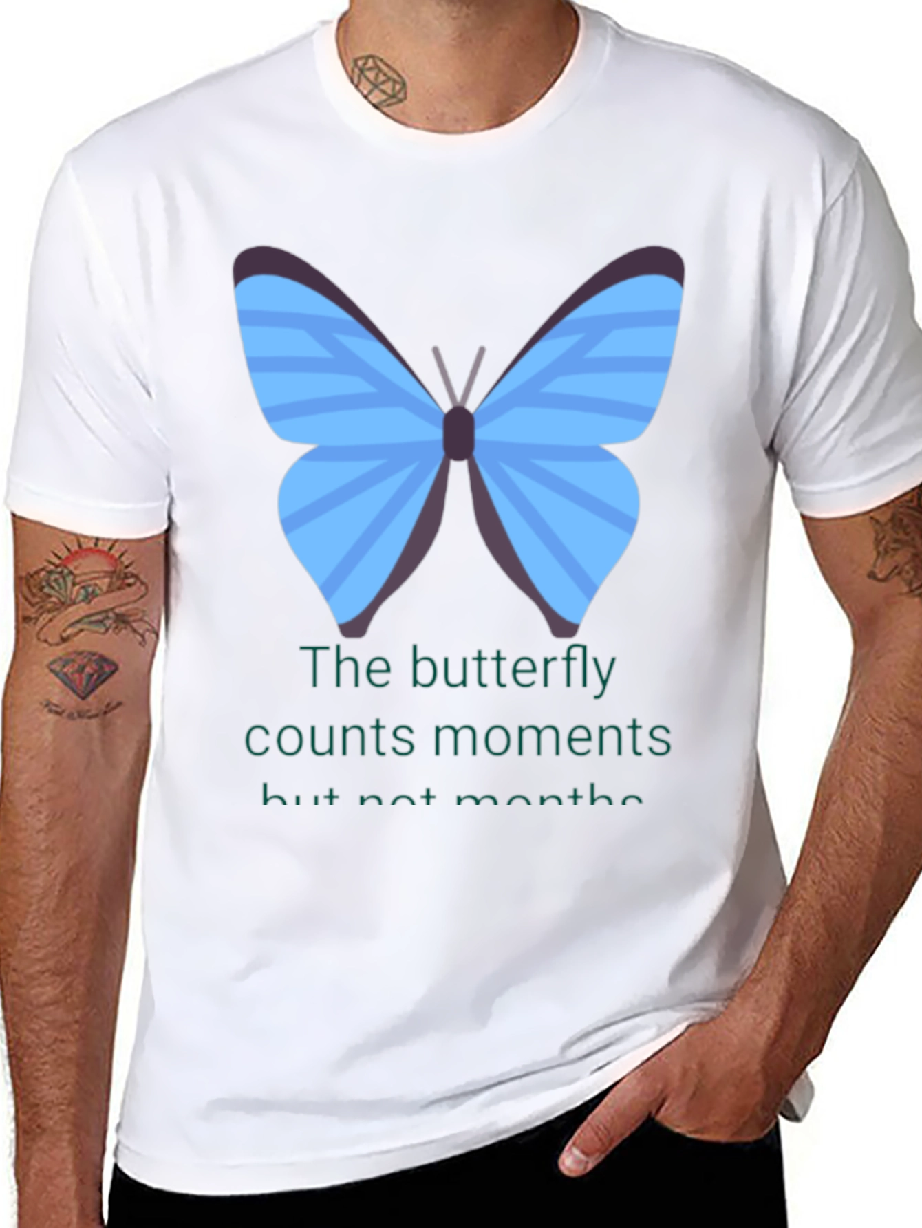 Black Butterfly Moments T-Shirt view 8