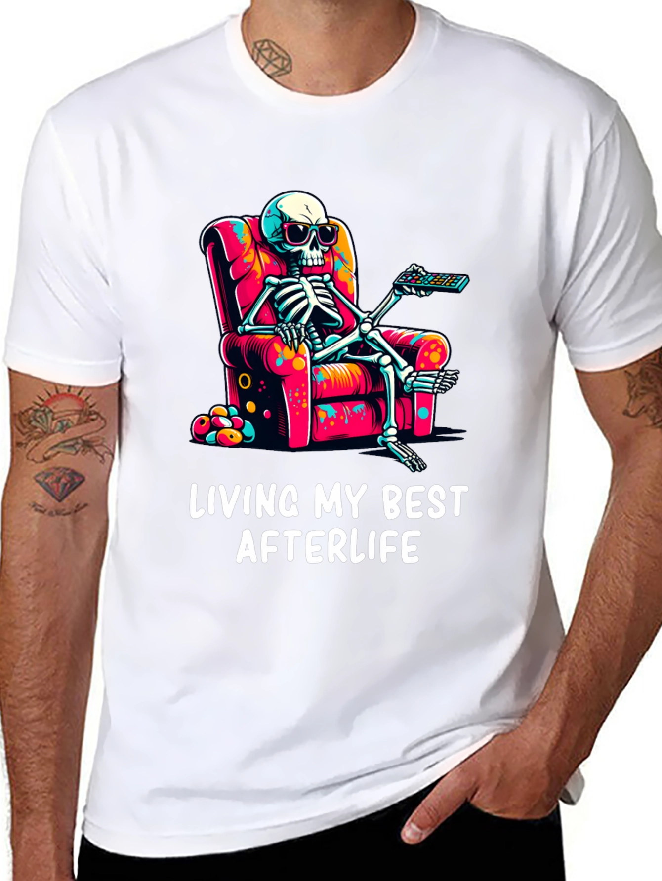 Black Living My Best Afterlife T-Shirt view 8