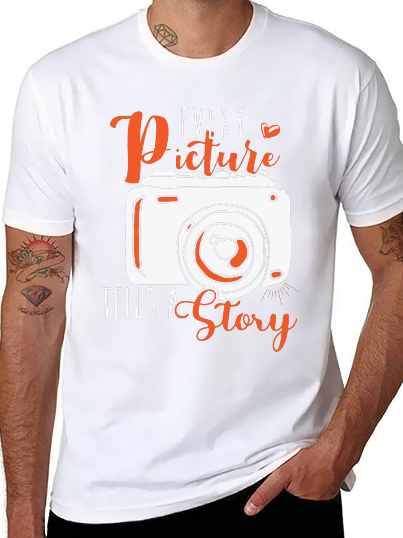 Every Picture Tells a Story Graphic Tee - 8