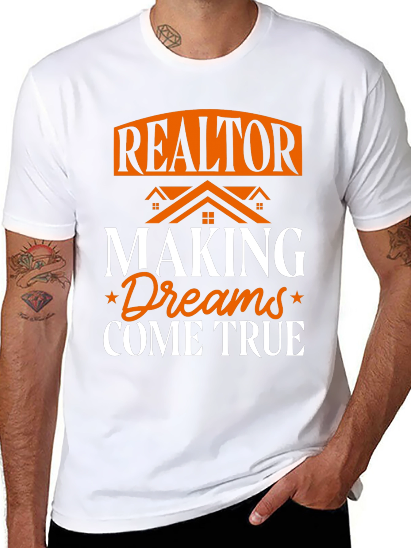 Black Realtor Making Dreams Come True Graphic T-Shirt view 8