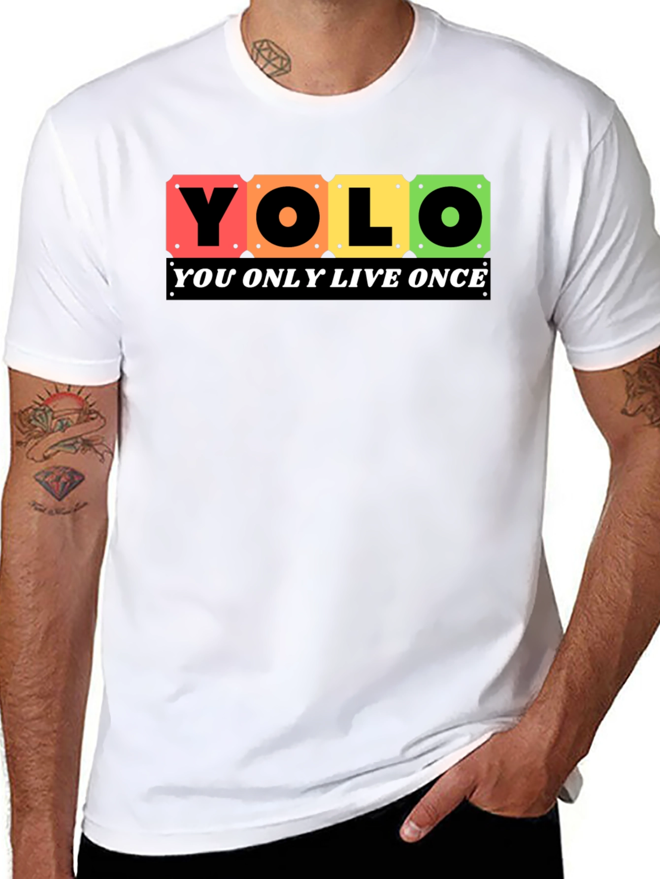 YOLO Graphic Tee - Live Once T-Shirt - 8