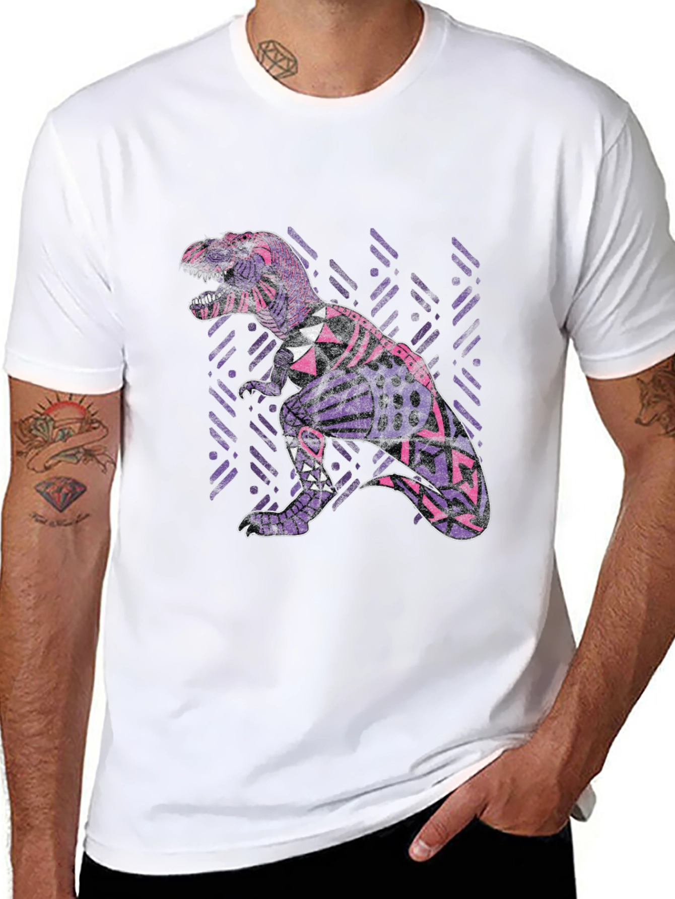 Black Dino Graphic Tee - Black T-Shirt view 8