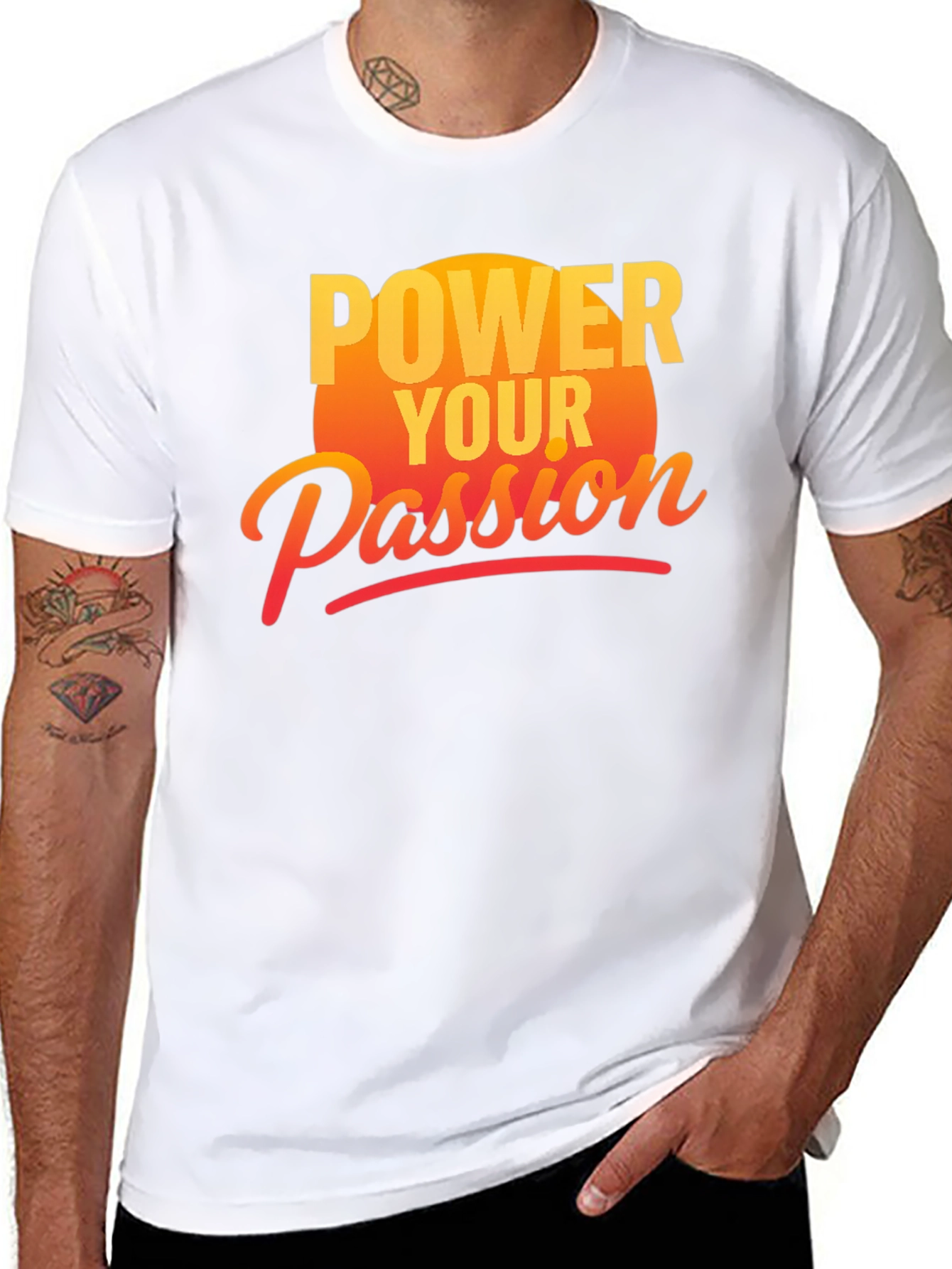 Black Power Your Passion Graphic Tee - Black view 8