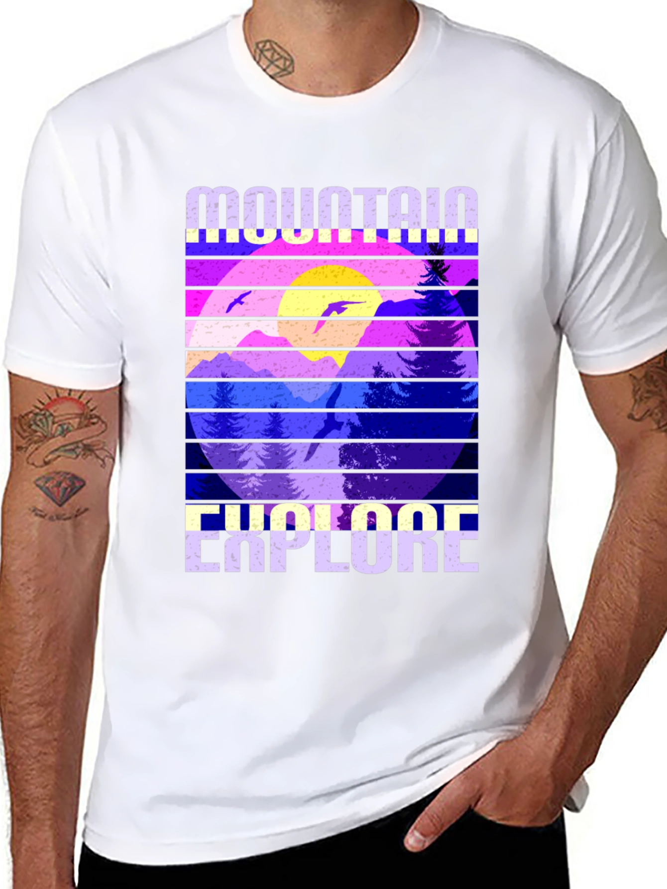 Black Mountain Explore Graphic Tee - Black view 8