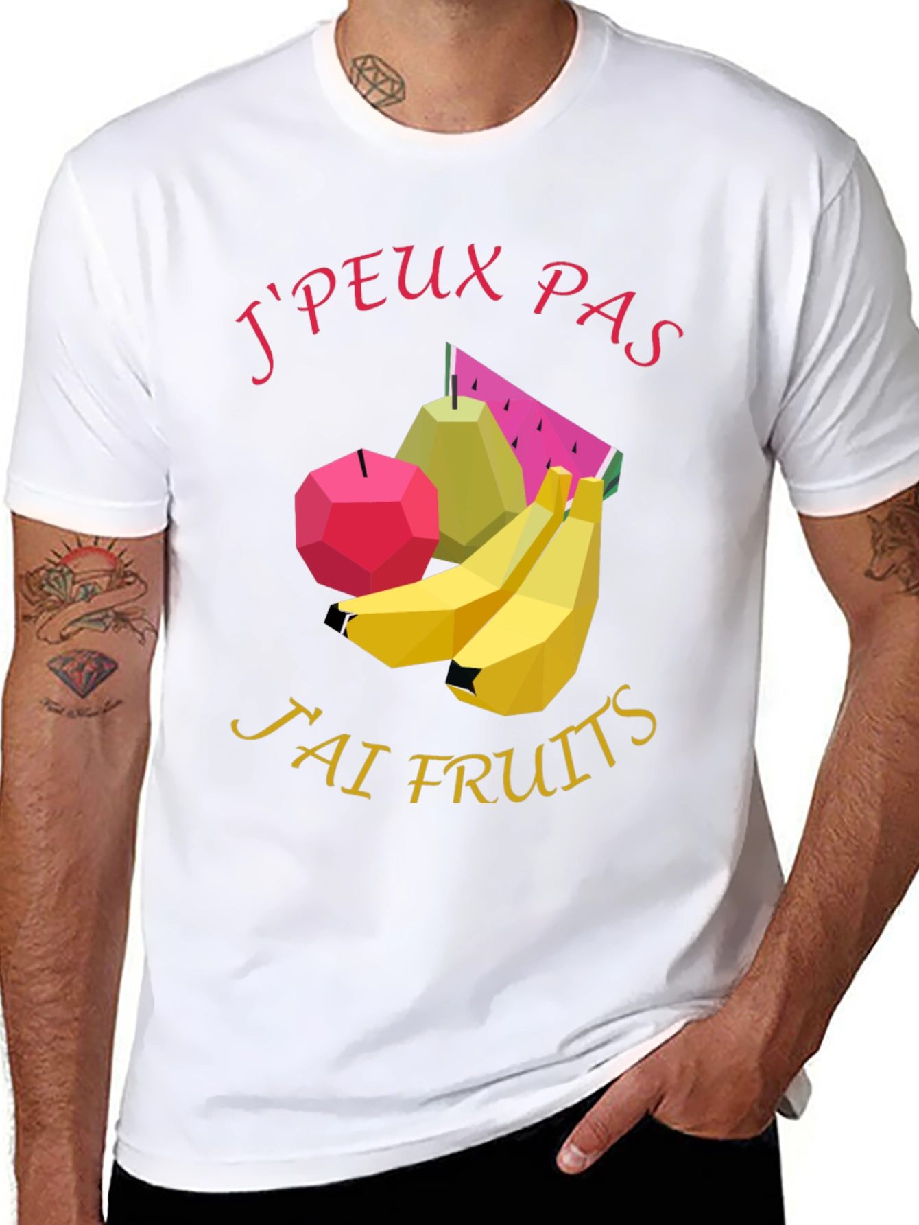 Black J'peux Pas J'ai Fruits Graphic Tee - Black view 8