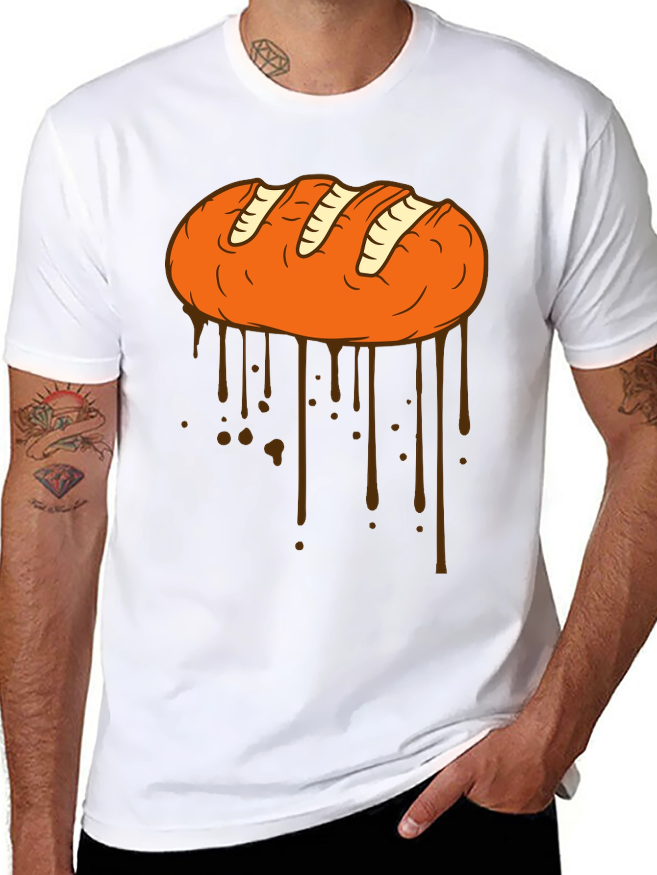 Bread Drip Graphic Tee - Unique Streetwear - 8