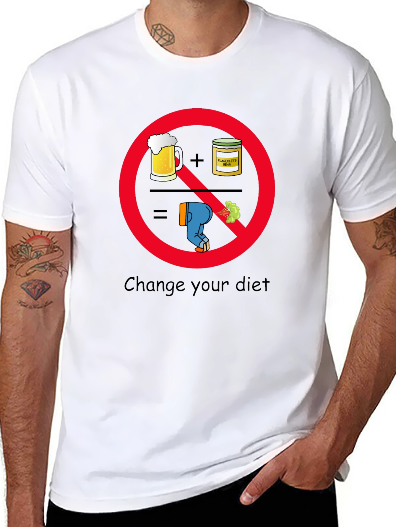 Black Funny Diet Humor Graphic T-Shirt view 8