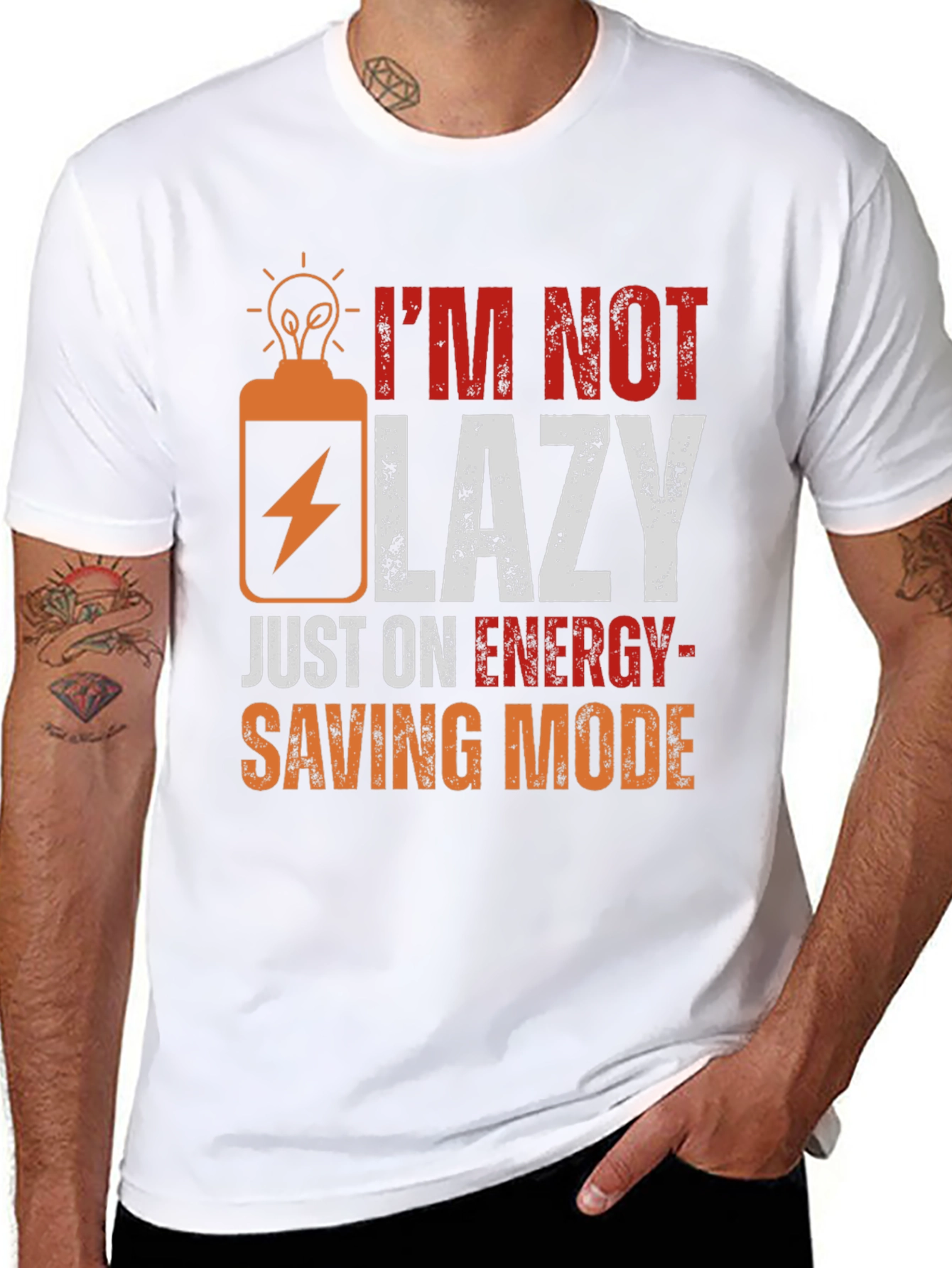 Funny Energy Saving Mode T-Shirt - 8