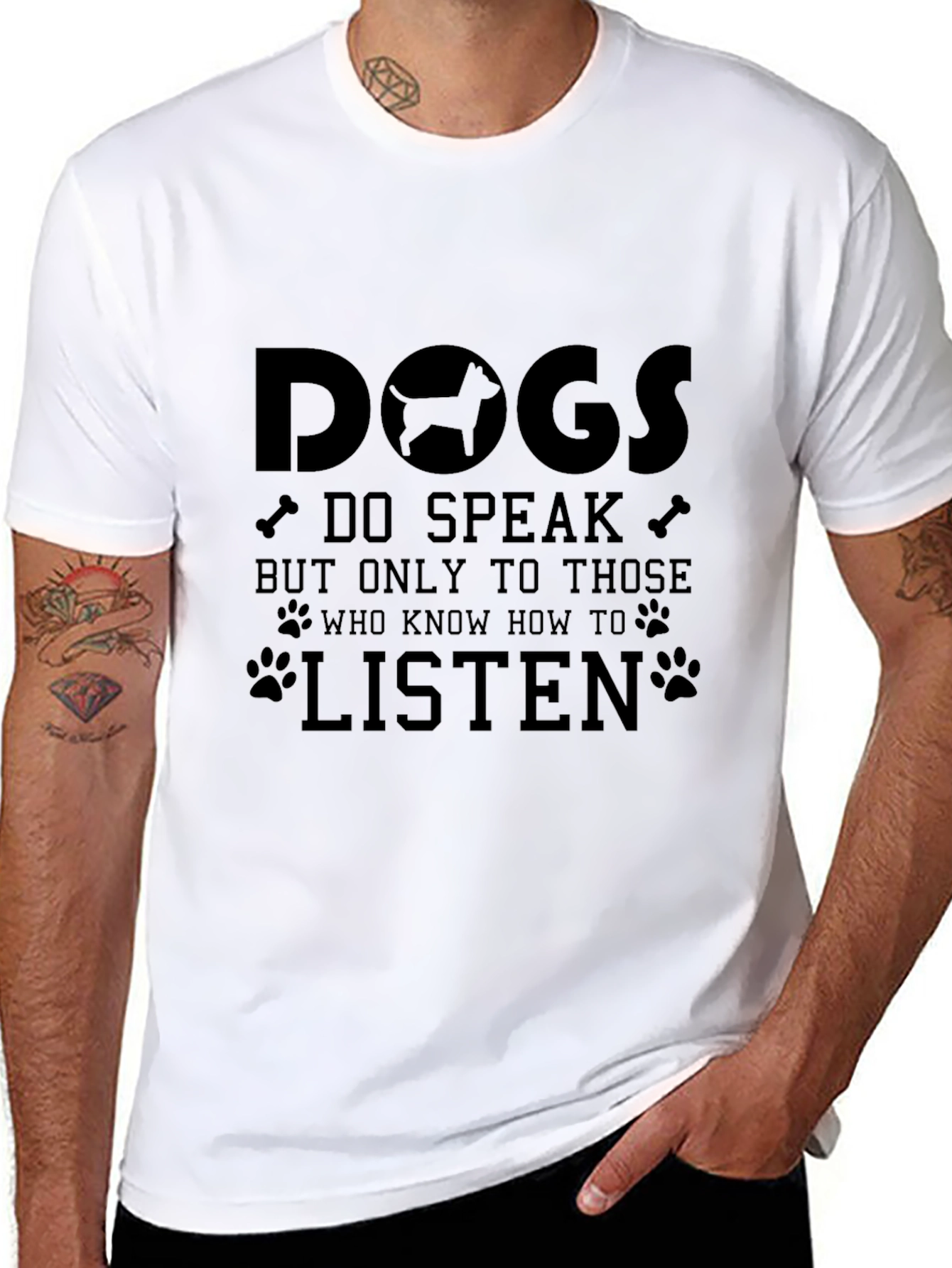Black Dogs Speak T-Shirt view 8